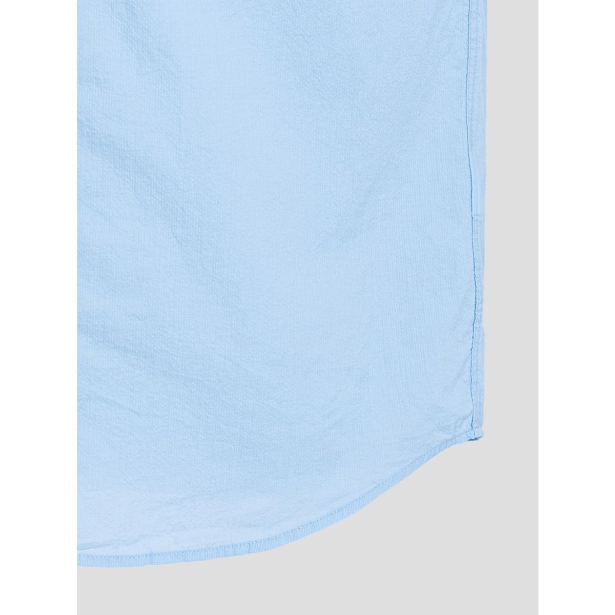 빈폴 멘(BEANPOLE MEN) 시어서커 솔리드 반소매 셔츠  스카이 블루