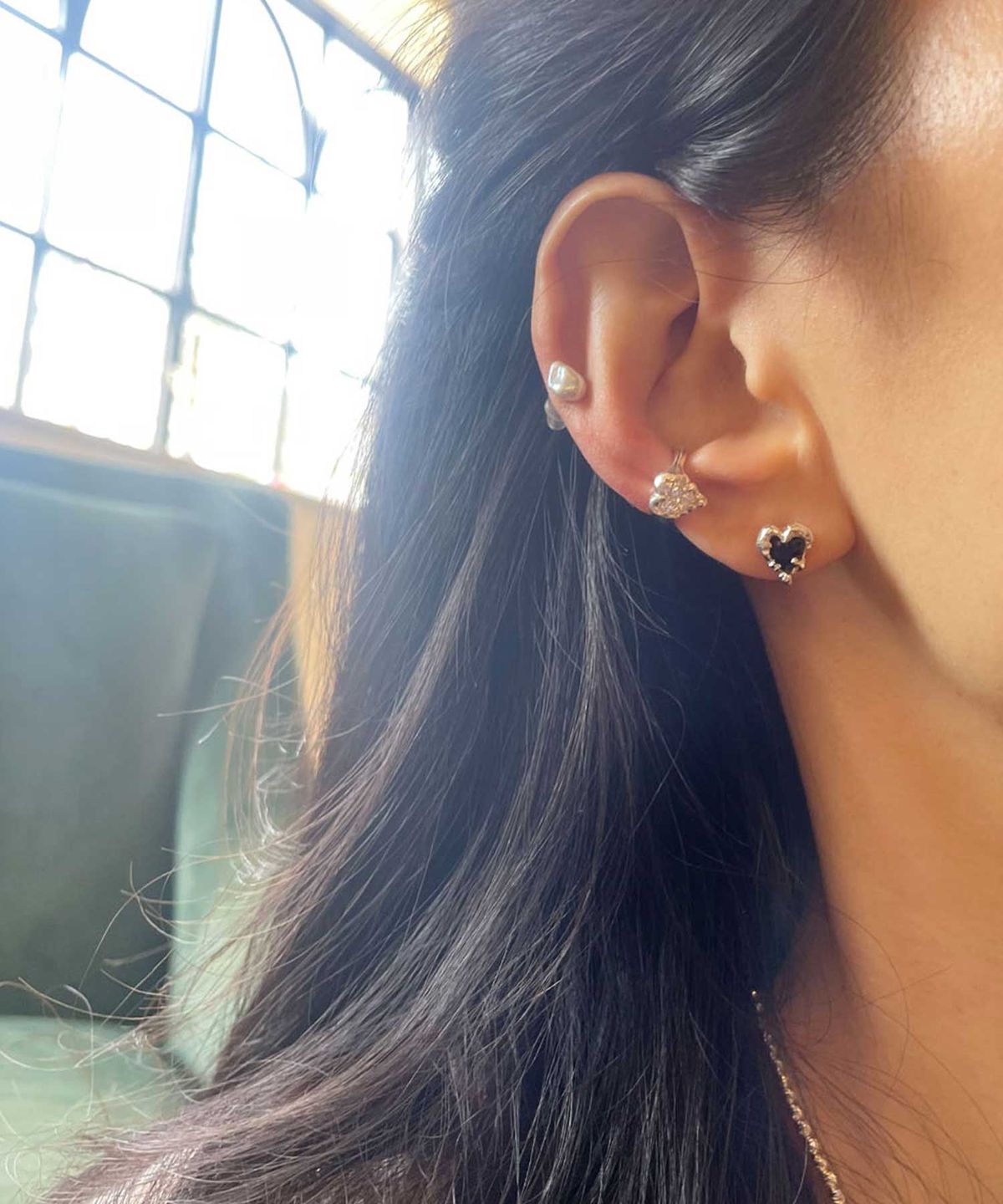 펄시(PERSY) HEART IN SILVER  EAR CUFF