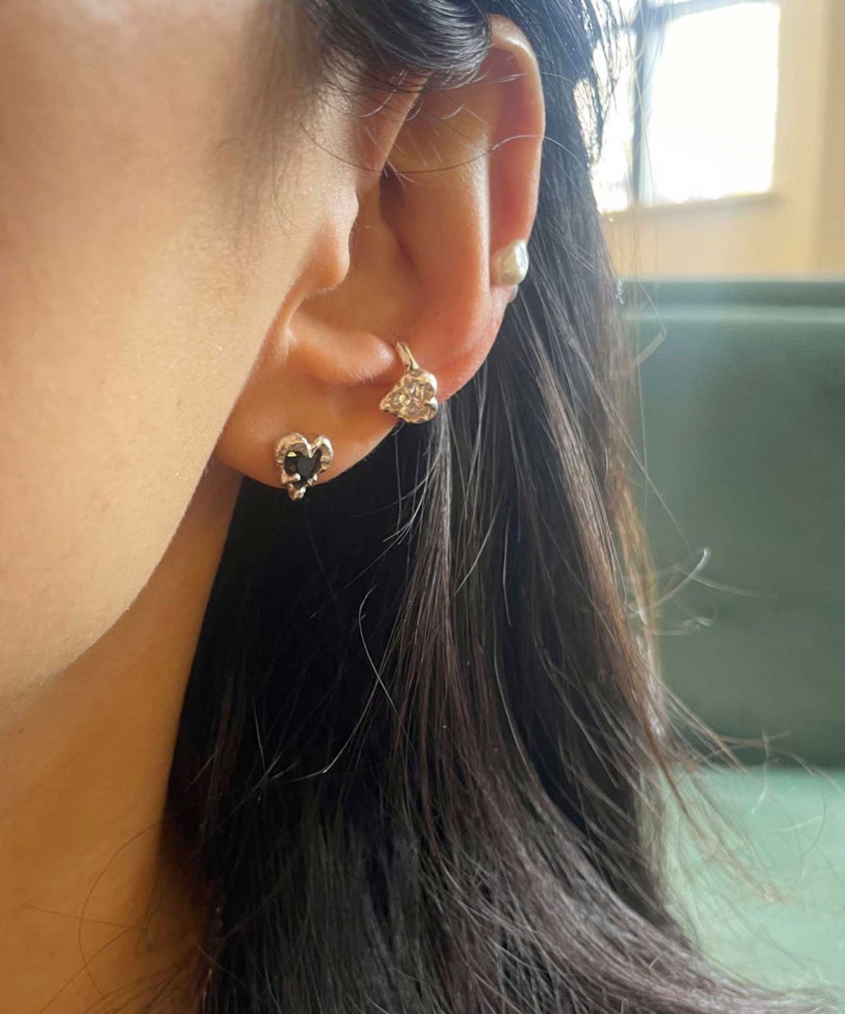 펄시(PERSY) HEART IN SILVER  EAR CUFF
