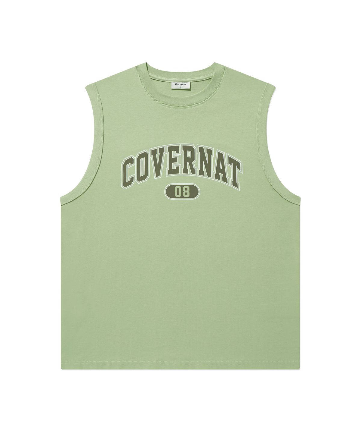 커버낫(COVERNAT) 아치 08 로고 슬리브리스 Light Green