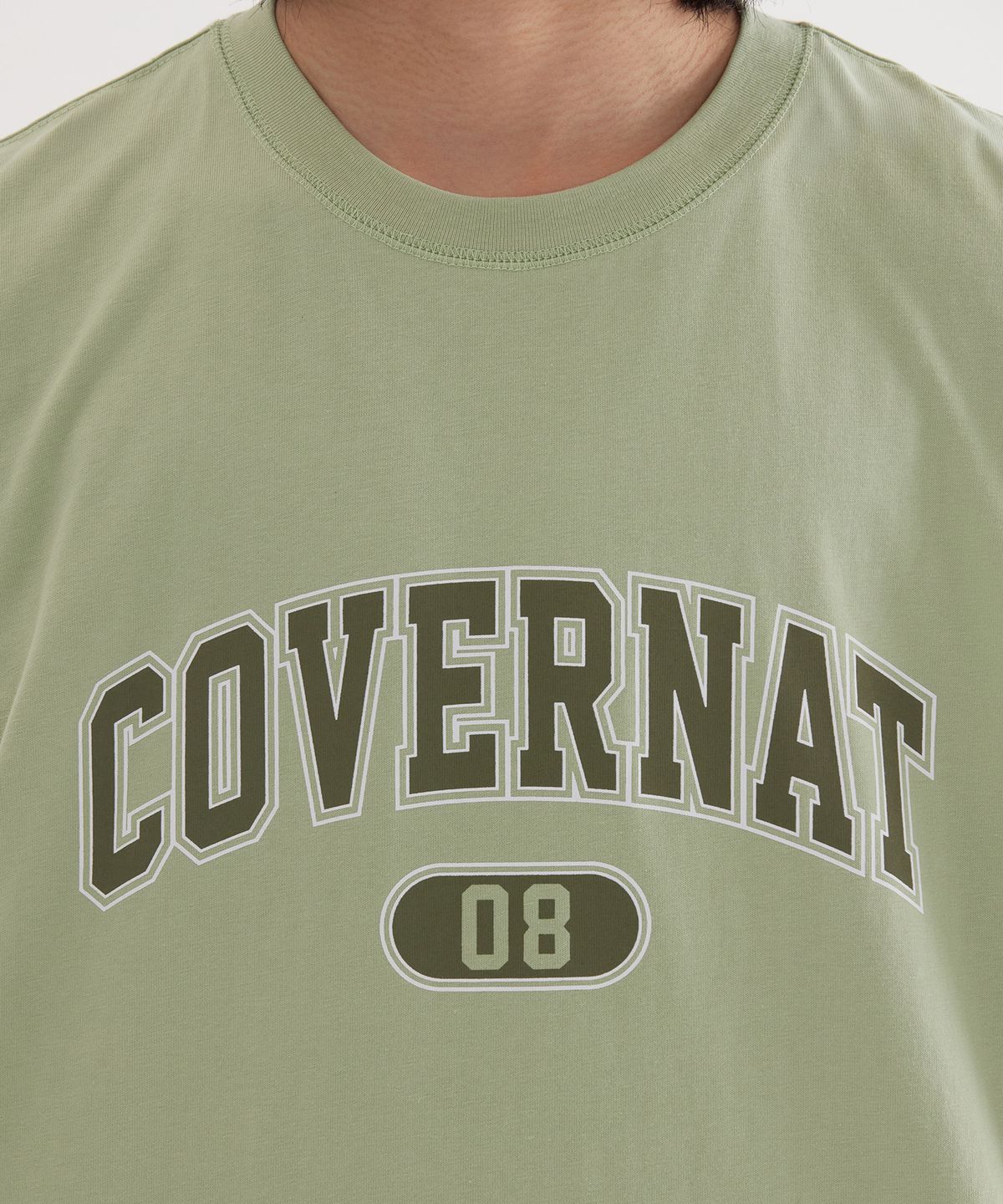 커버낫(COVERNAT) 아치 08 로고 슬리브리스 Light Green
