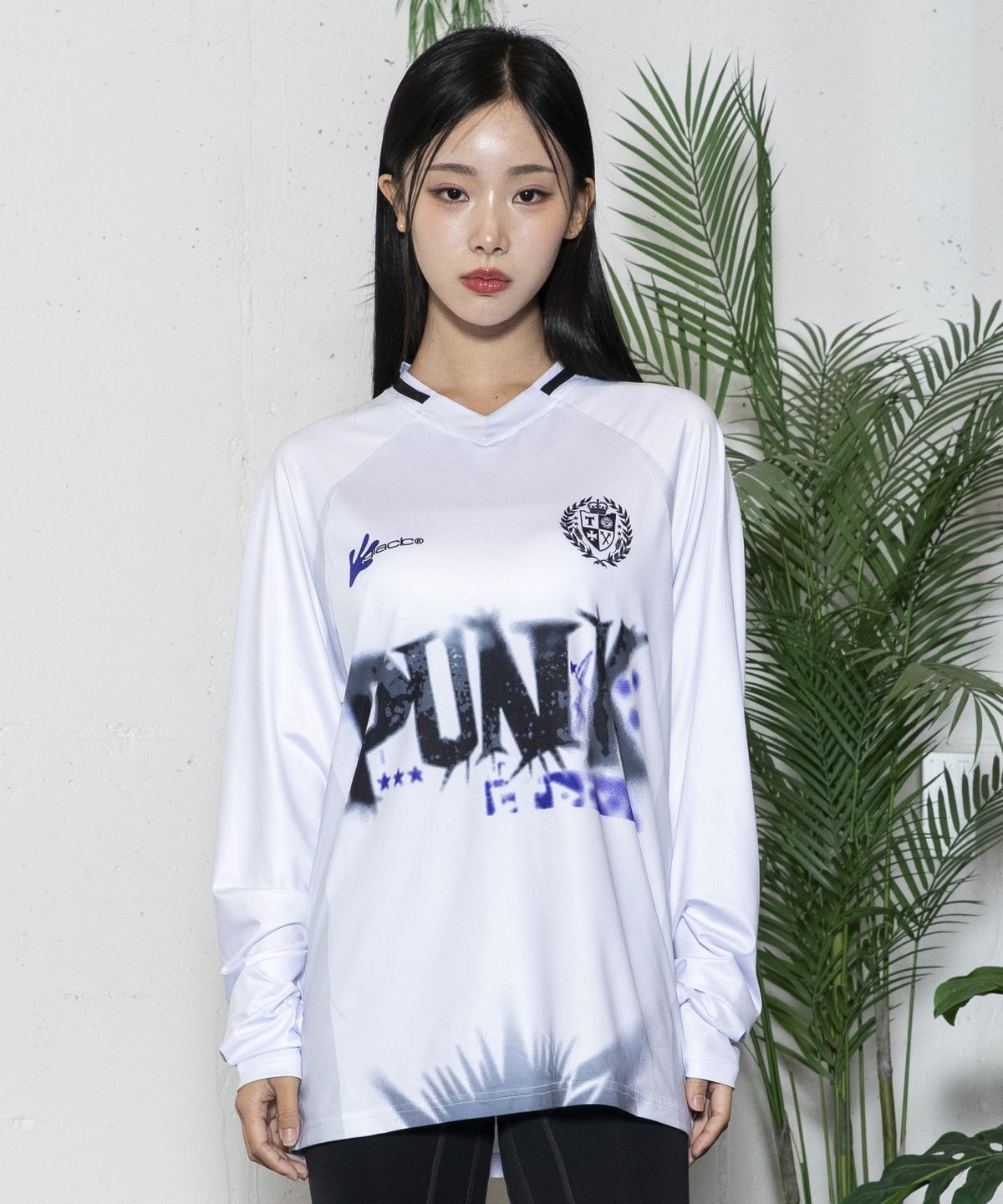글랙(GLACK) GT118 펑크 그래피티 래쉬가드 롱슬리브 (WHITE)