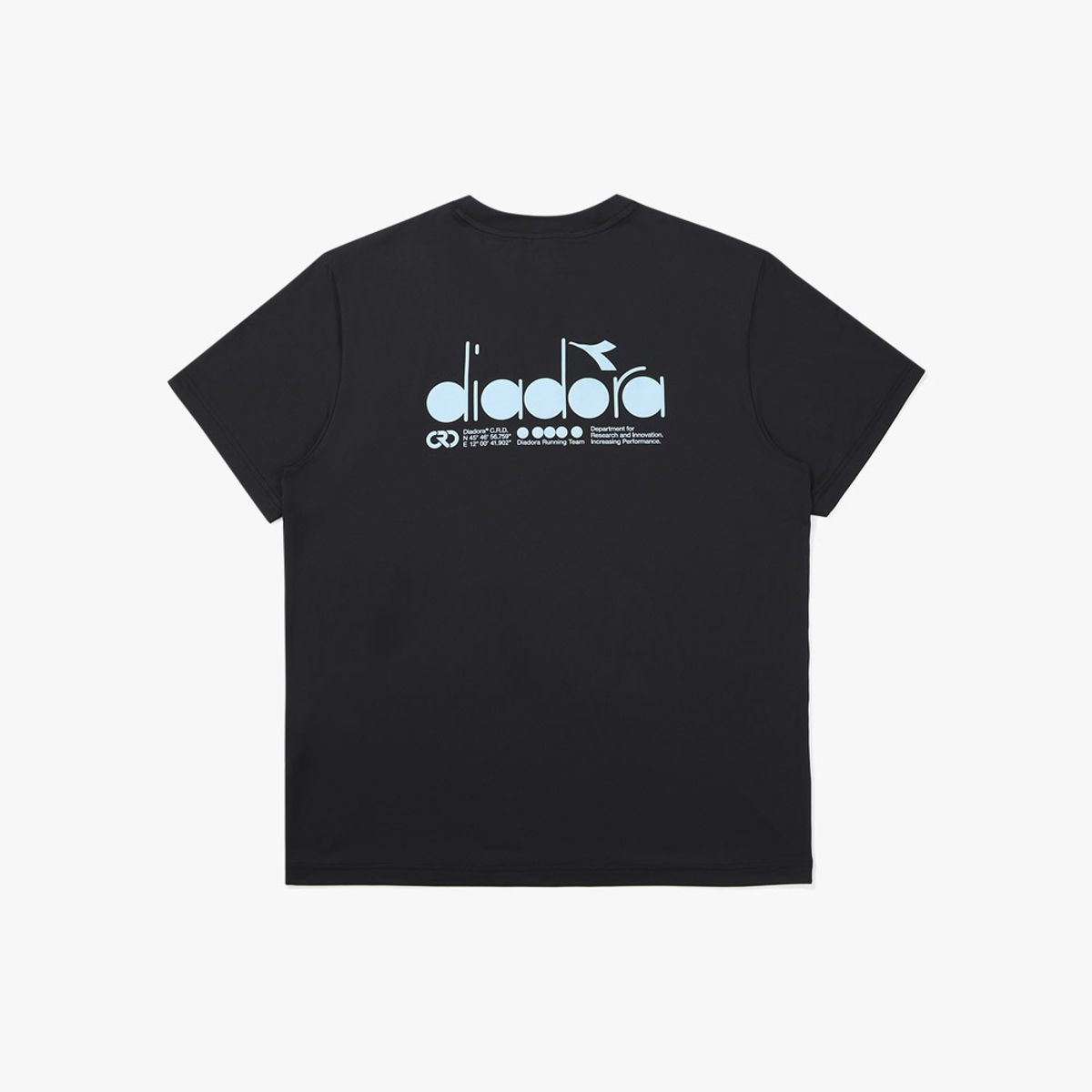 디아도라(diadora) DRC 베이직 러닝 반팔 티셔츠 BLACK