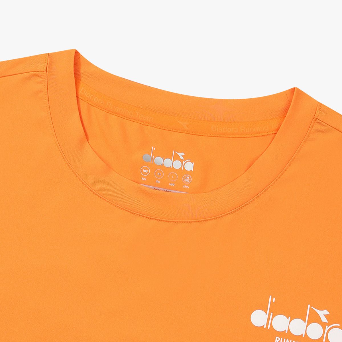 디아도라(diadora) DRC 베이직 러닝 반팔 티셔츠 ORANGE