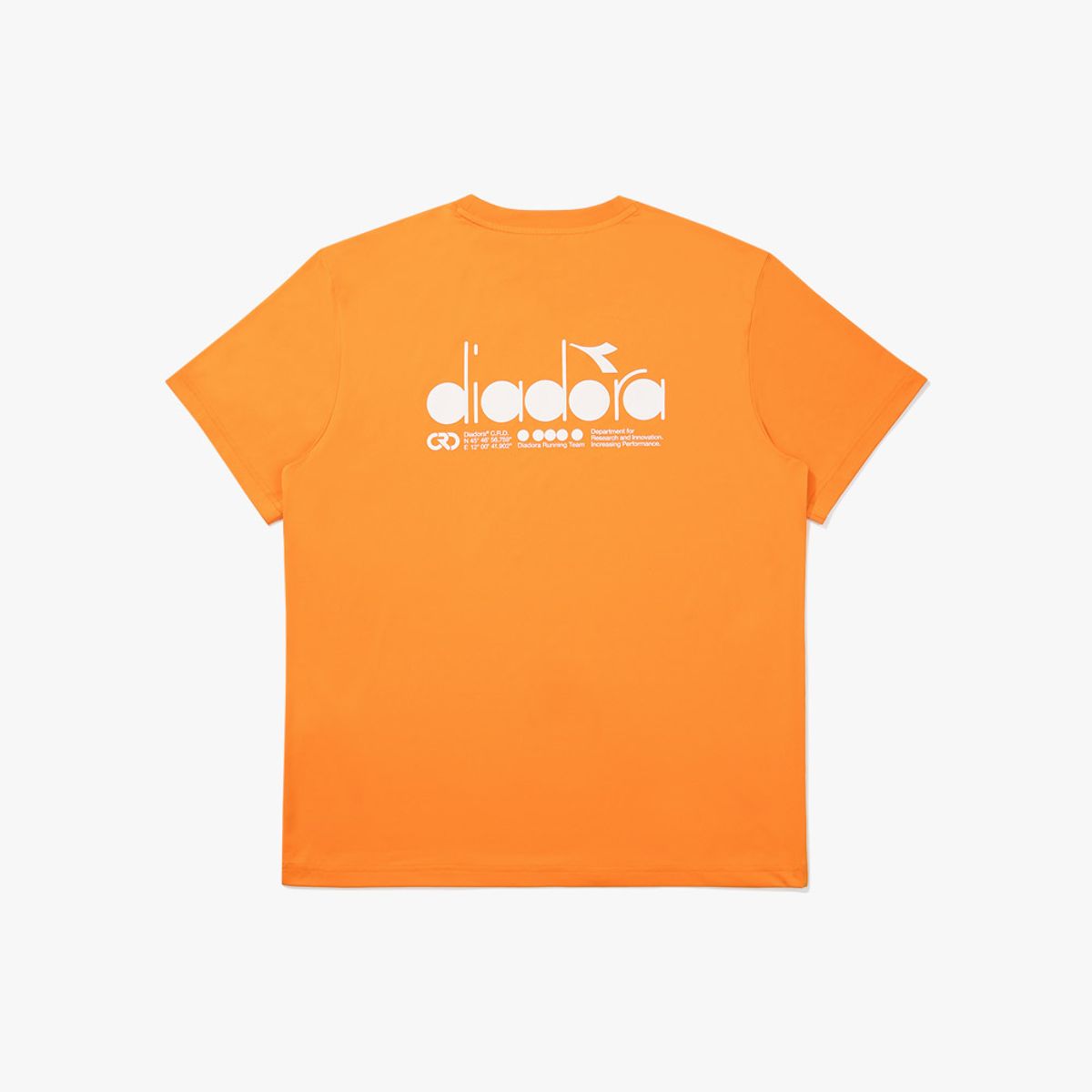 디아도라(diadora) DRC 베이직 러닝 반팔 티셔츠 ORANGE