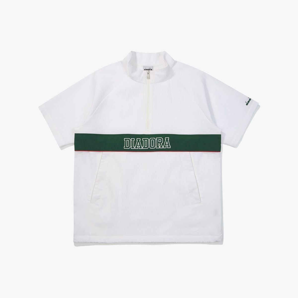 디아도라(diadora) 시어서커 반팔 아노락 OFF WHITE