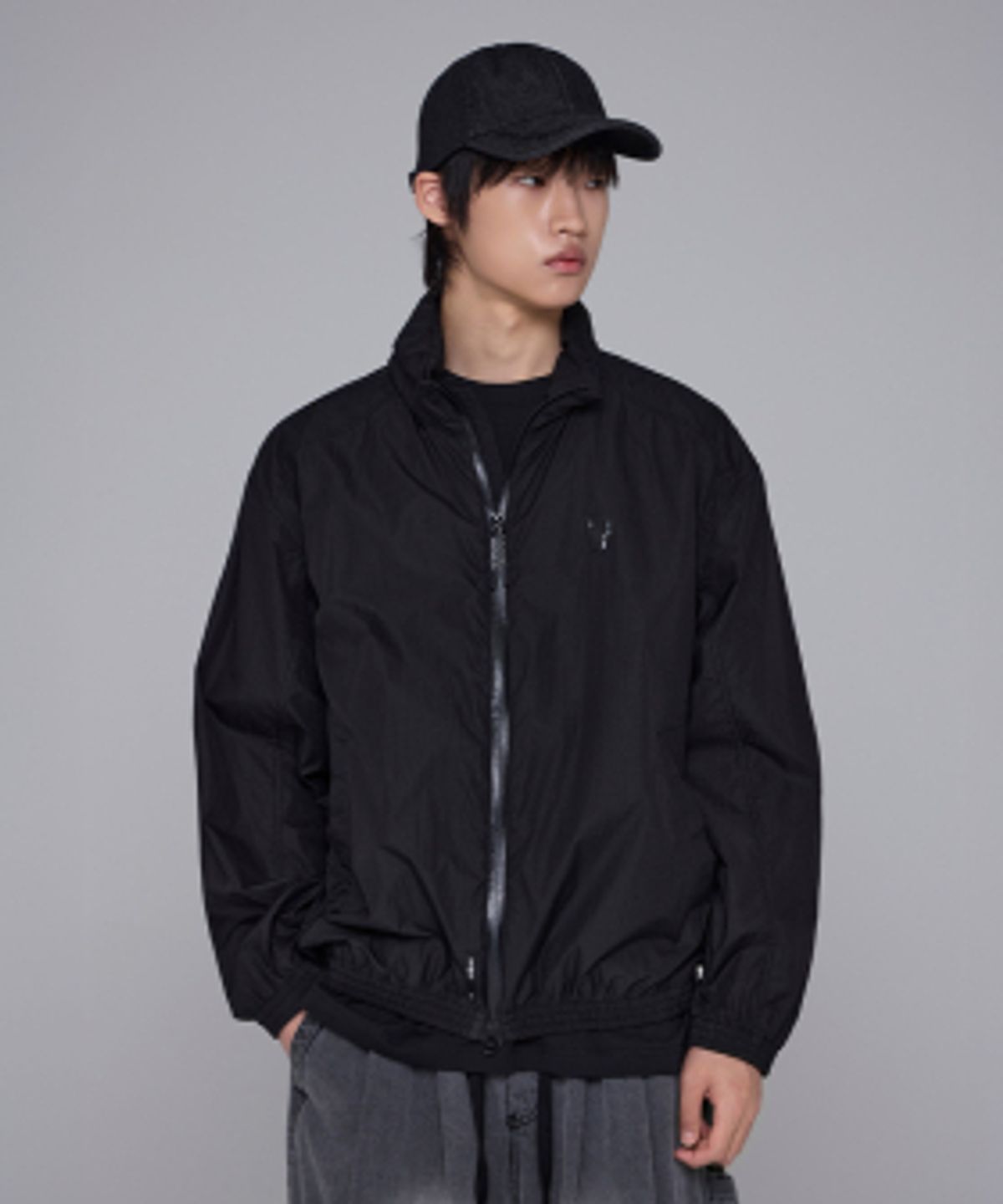라이프워크(LIFEWORK) 공용) 하이넥 초경량 립스탑 윈드 자켓