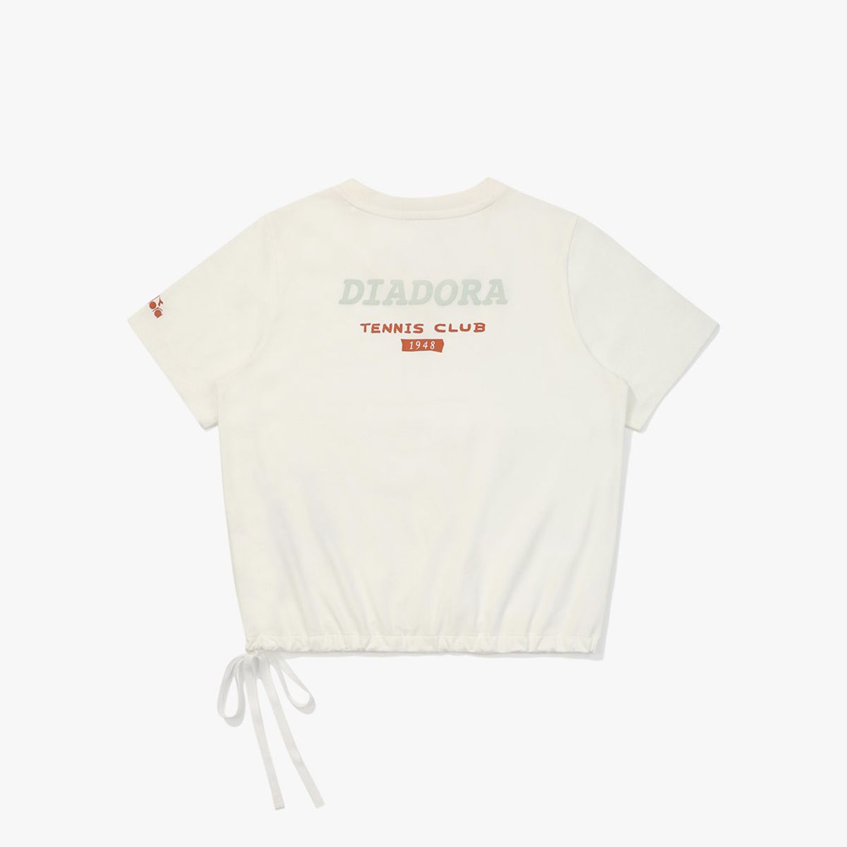 디아도라(diadora) AIRTEX 테니스 무브 크롭 반팔 티셔츠 WHITE