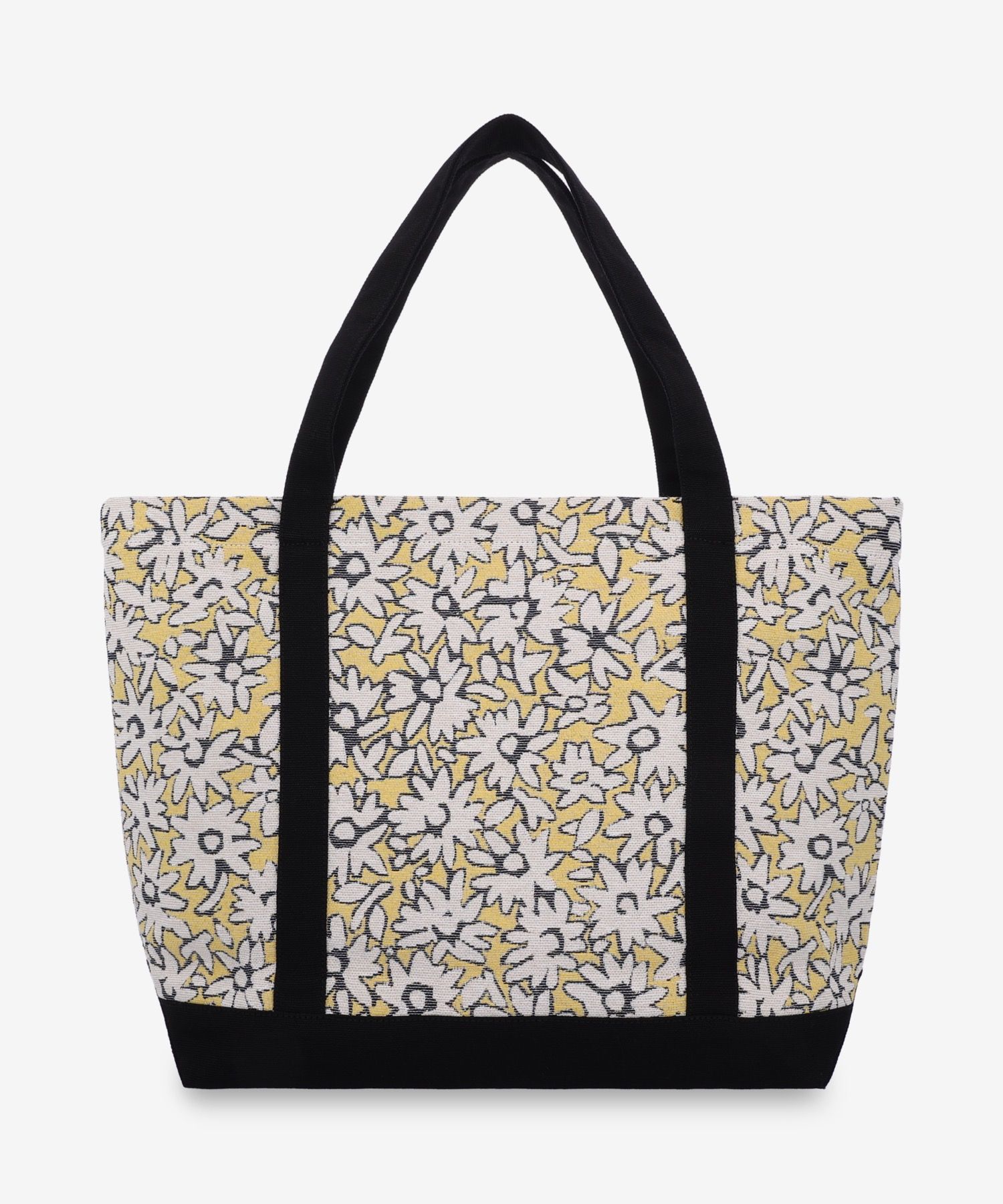 ■MAISON KITSUNE■ Daisy Field Large Tote Bag Mimosa Print O DAISY FIELD LARGE JACQUARD TOTE | Maison Kitsuné