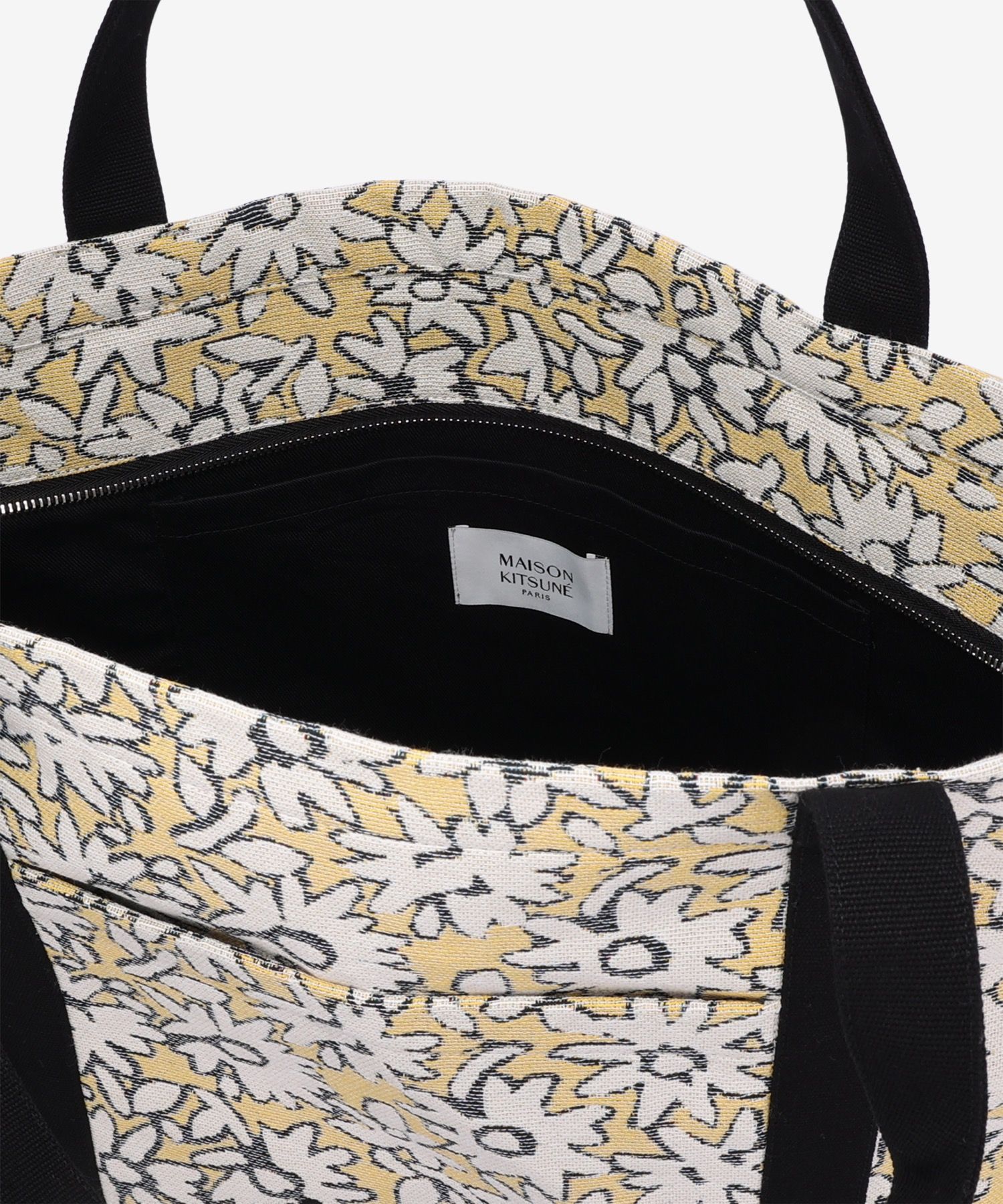 MUSINSA | MAISON KITSUNE Daisy Field Large Tote Bag - Mimosa