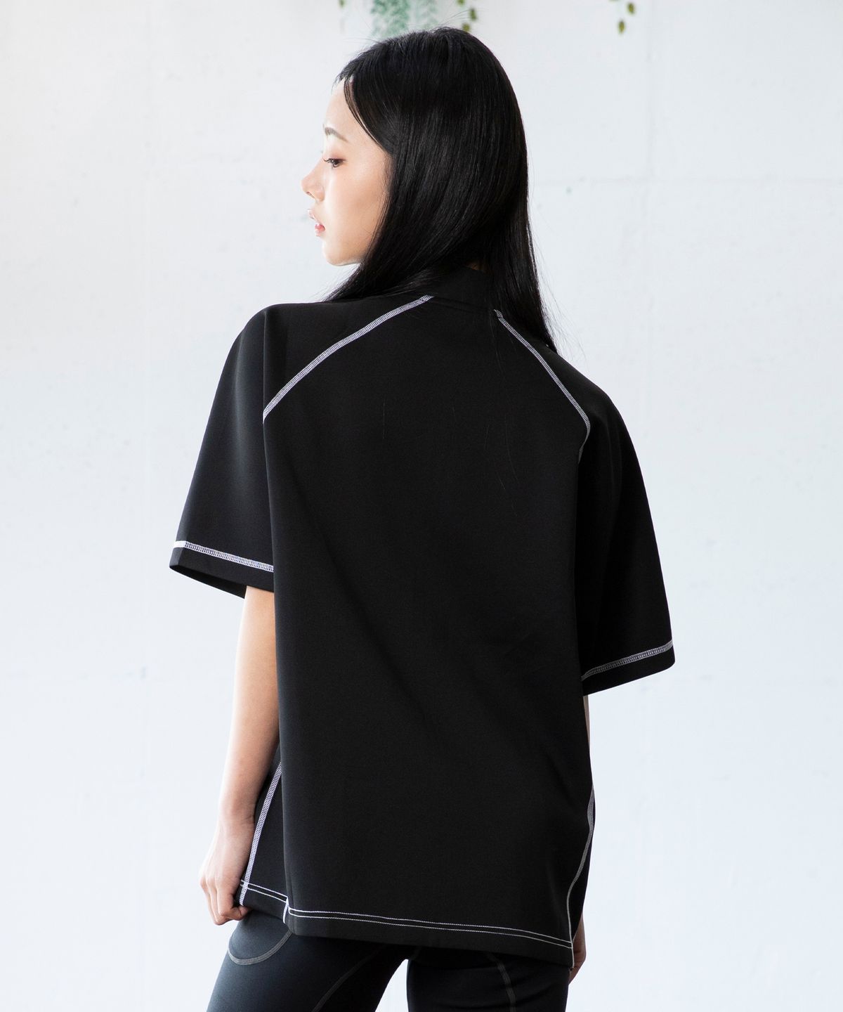 글랙(GLACK) GT153 소든 반팔집업 래쉬가드 (BLACK)