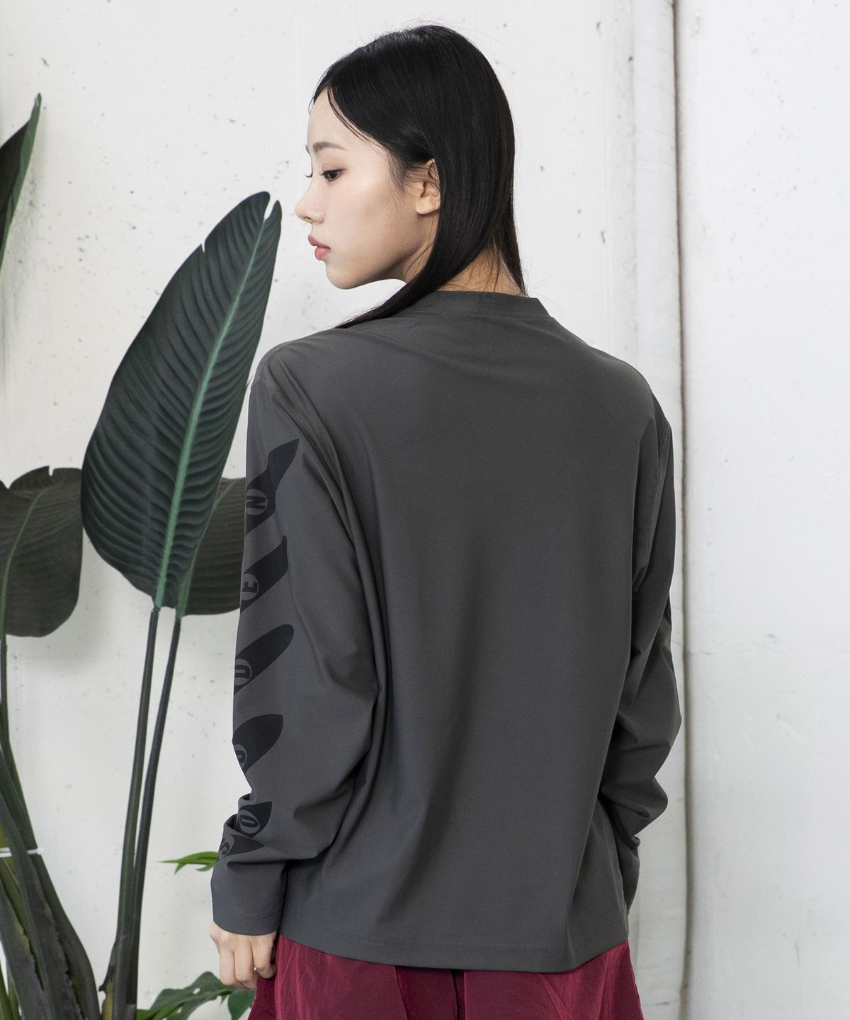 글랙(GLACK) GT156 서프보드 긴팔 래쉬가드 (CHARCOAL GRAY)