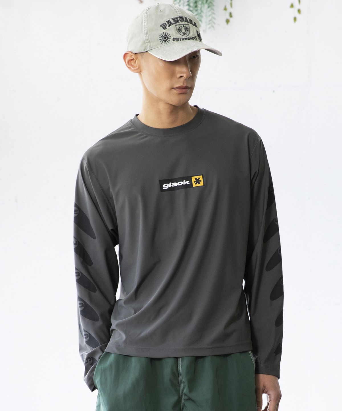 글랙(GLACK) GT156 서프보드 긴팔 래쉬가드 (CHARCOAL GRAY)