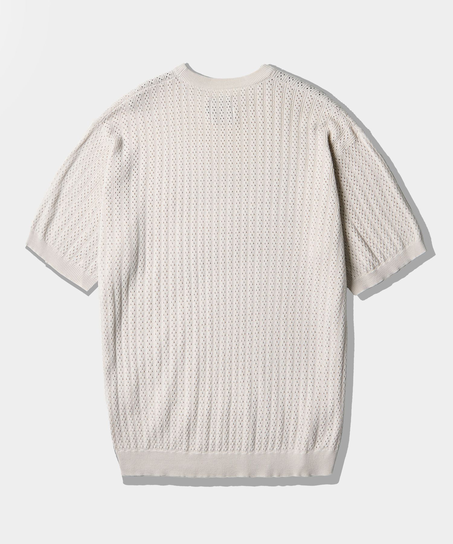 Tシャツ・カットソー DIMITRI BLACK BOF Crochet Short Sleeve Knit Oatmeal DBE3KS01 MUSINSA | DIMITRI BLACK BOF Crochet Short Sleeve Knit_Oatmeal