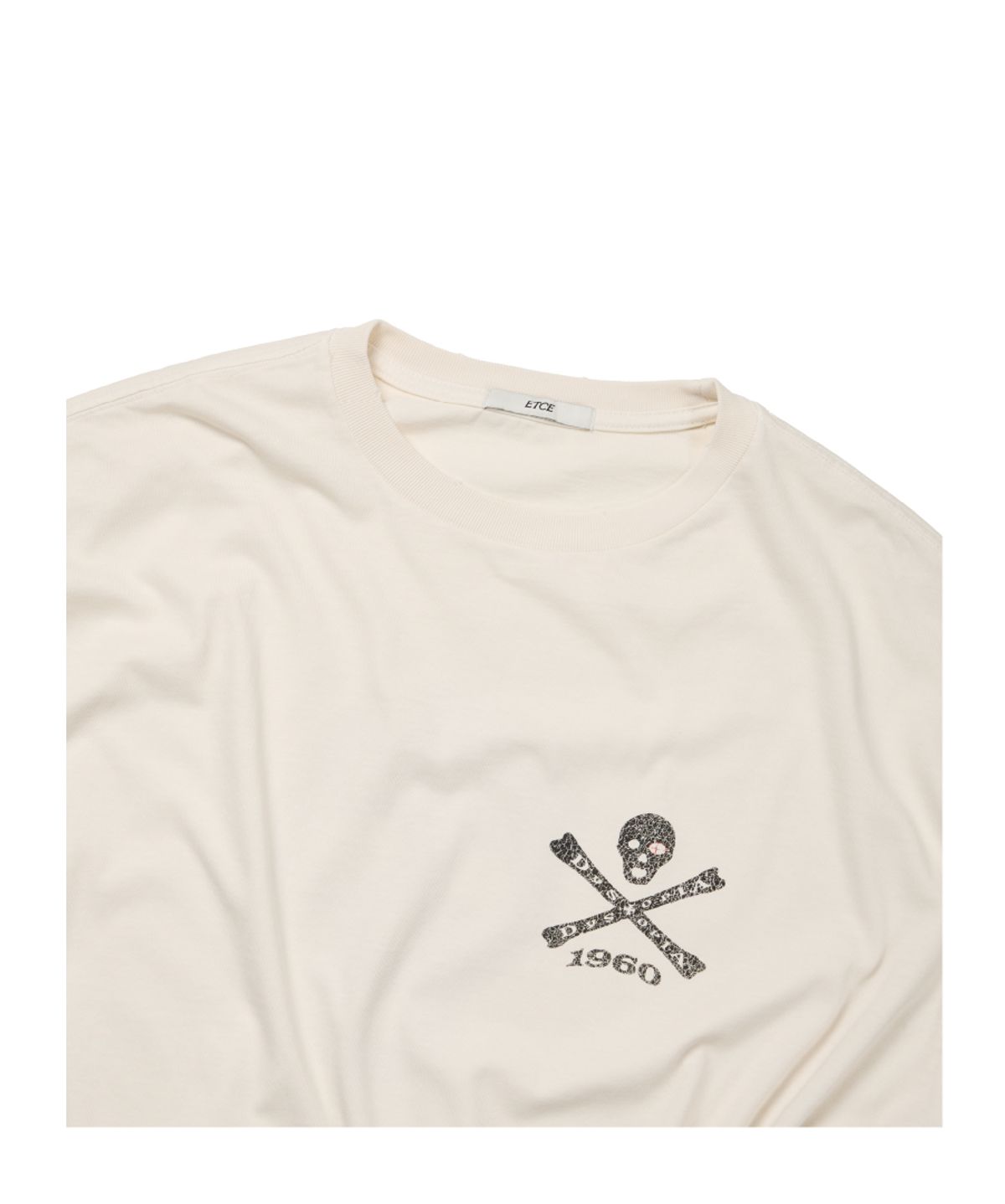 이티씨이(ETCE) DESTROYED 1980 SKULL TEE (OFF WHITE)