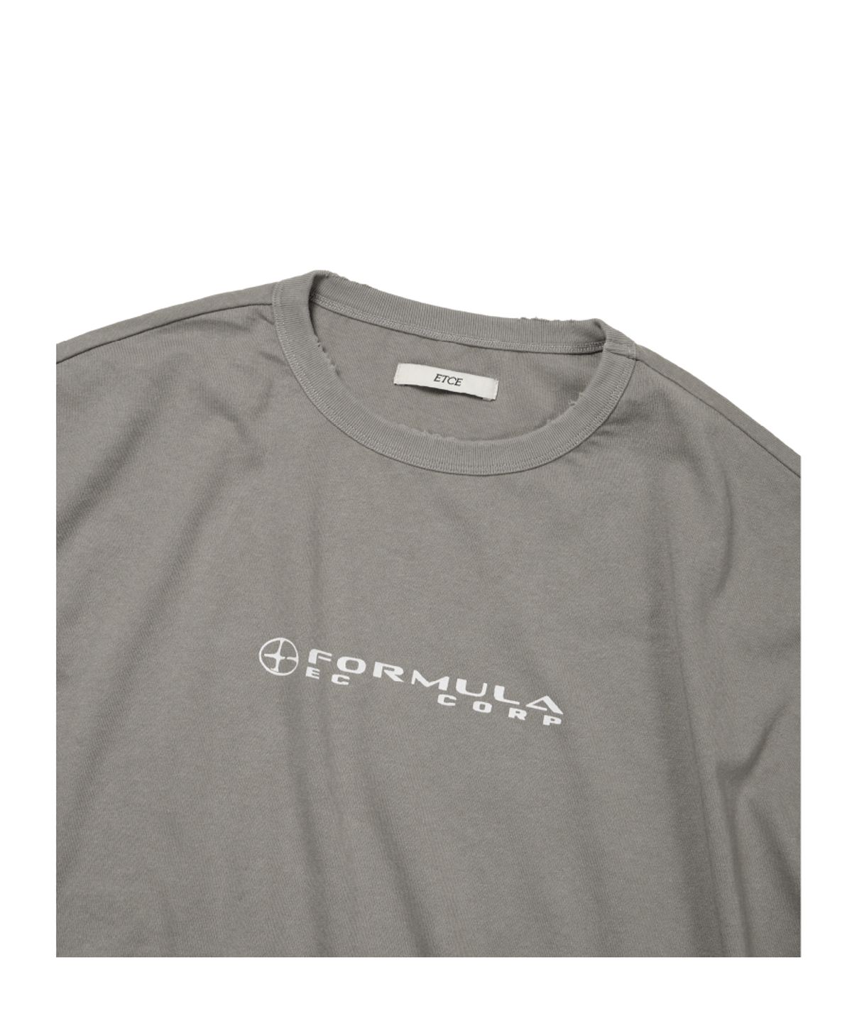 이티씨이(ETCE) FORMULA DESTROYED TEE (GRAY)