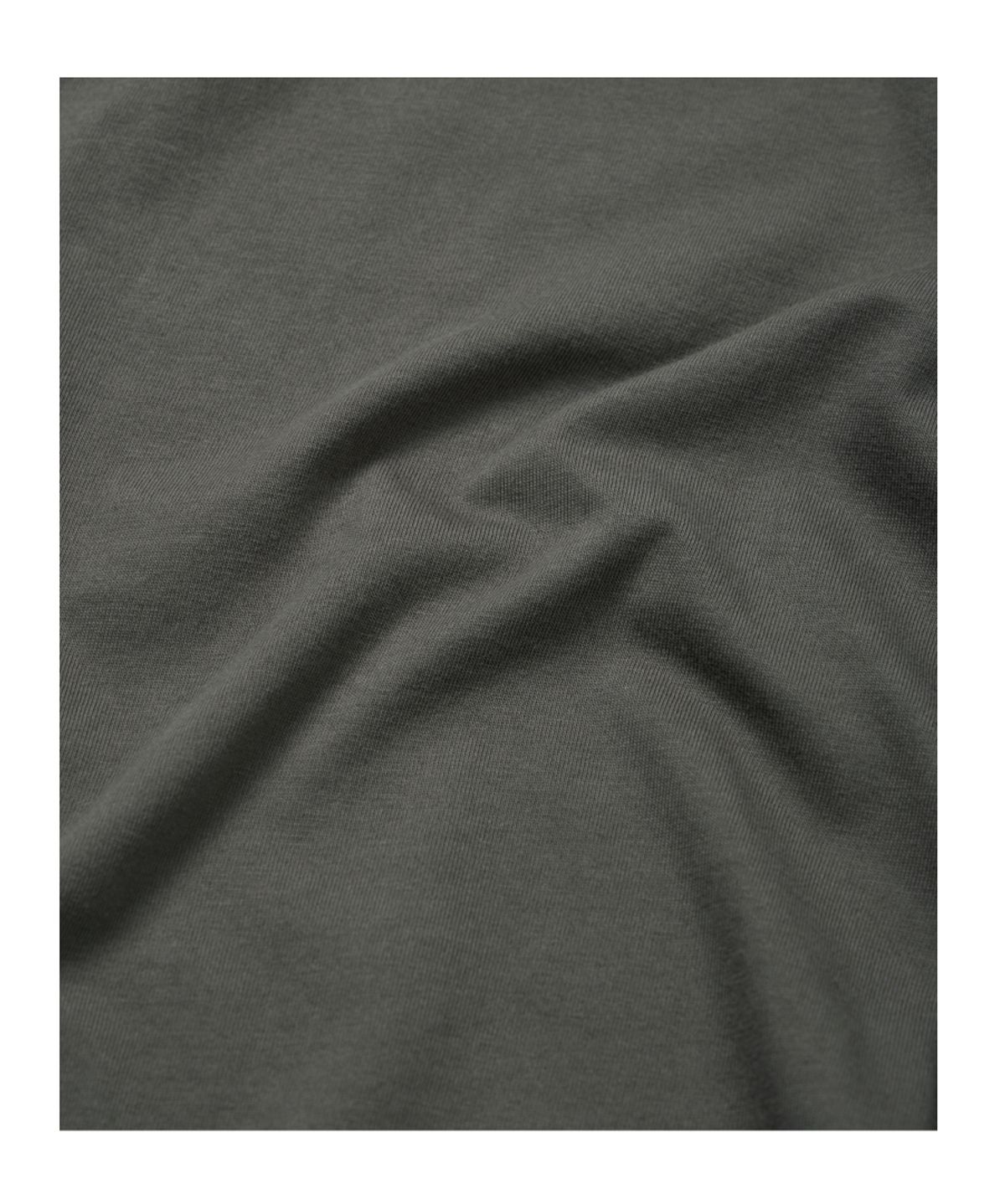 이티씨이(ETCE) CURVED HENLEY NECK TEE (CHARCOAL)