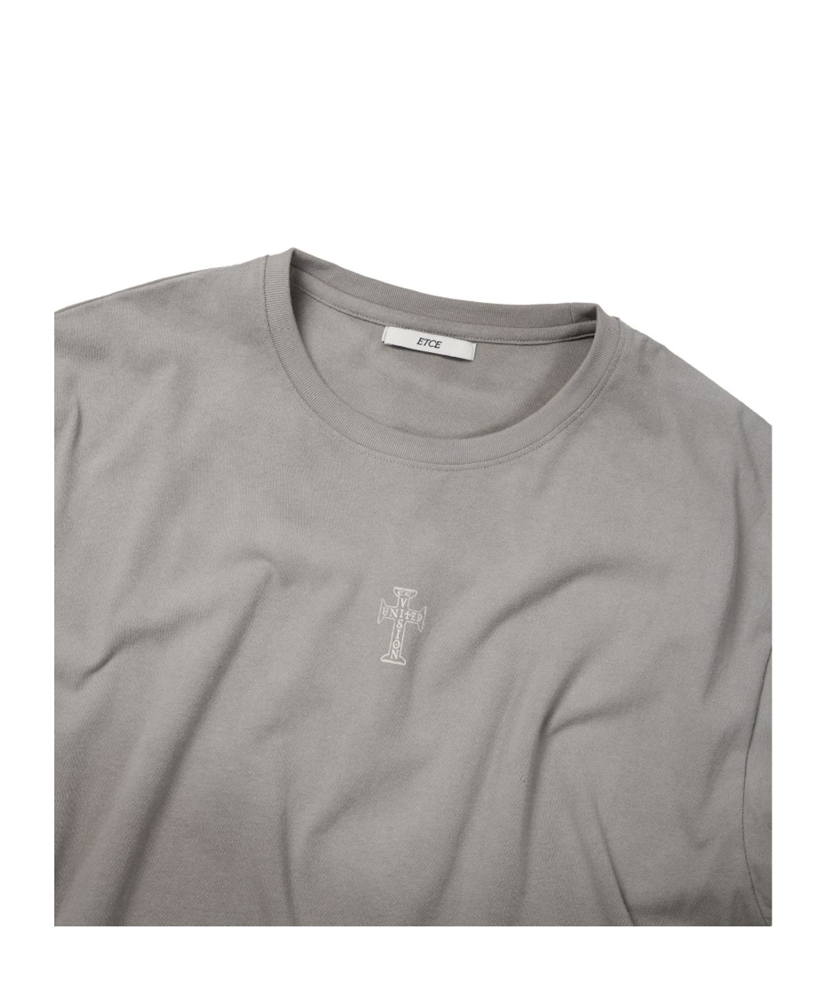 이티씨이(ETCE) CROSS GRADATION T-SHIRT (GRAY)