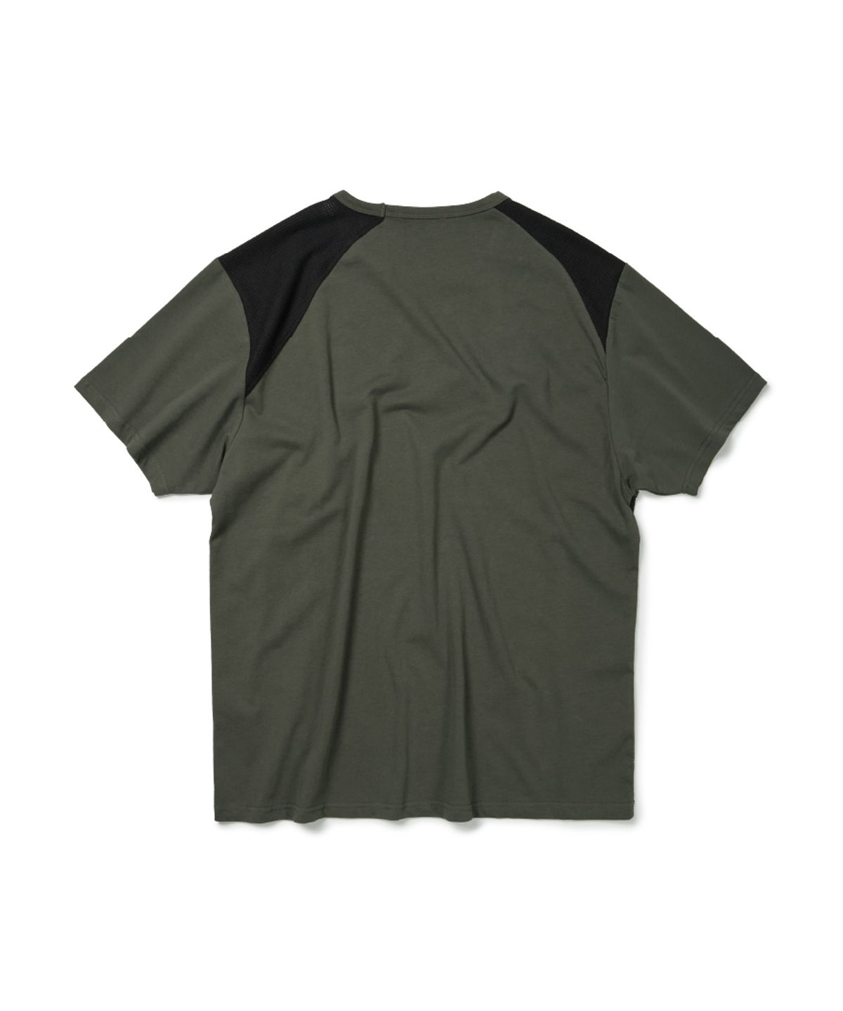 이티씨이(ETCE) MIXED PANEL T-SHIRT (KHAKI)