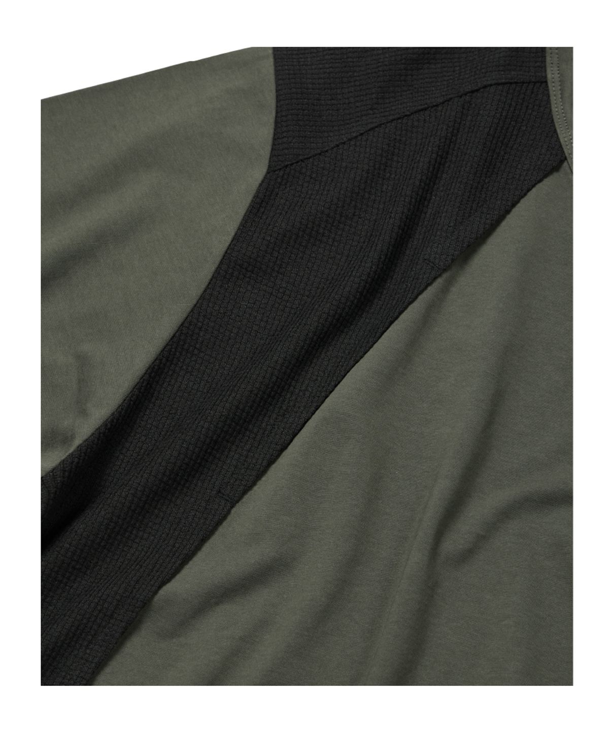 이티씨이(ETCE) MIXED PANEL T-SHIRT (KHAKI)