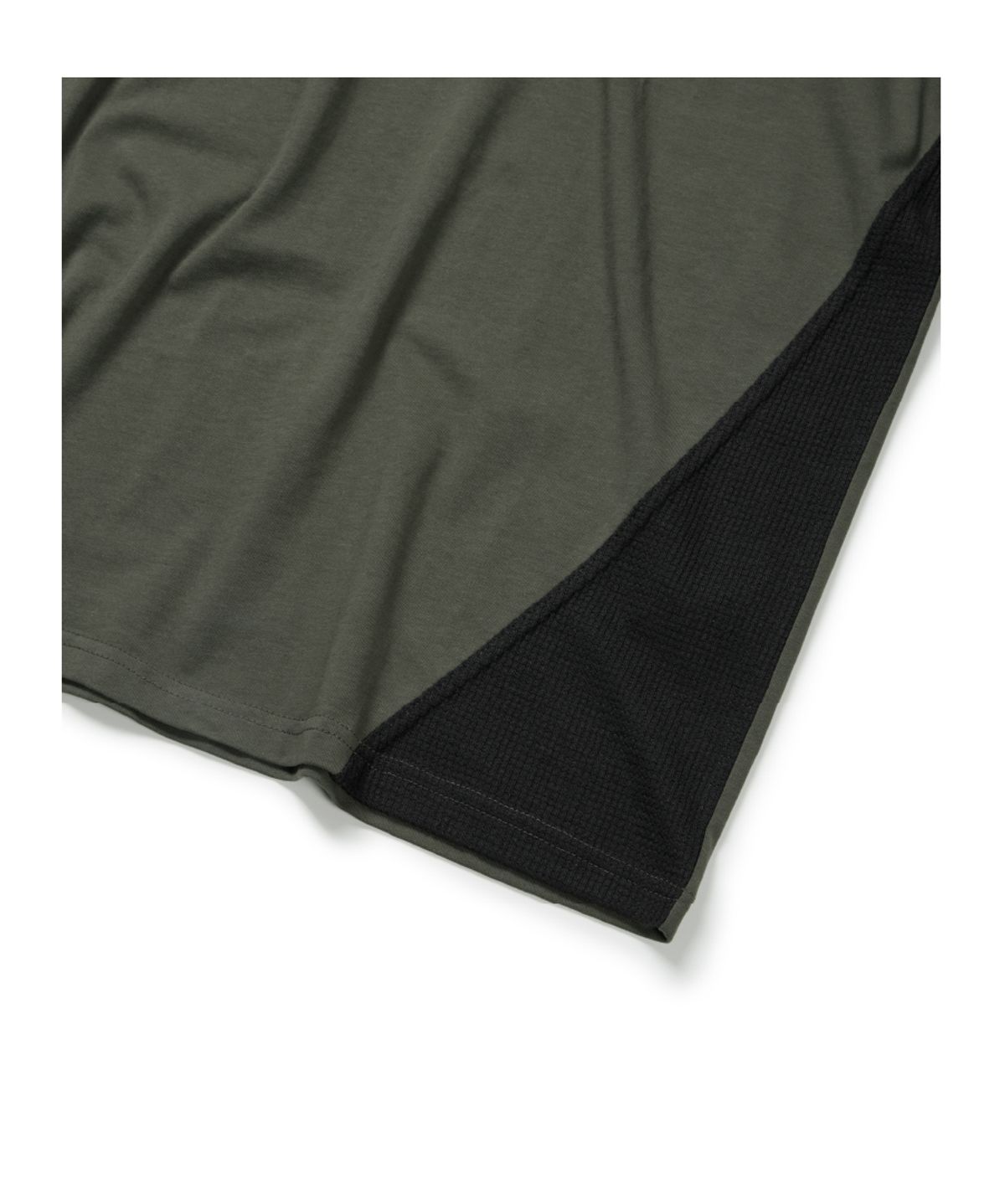이티씨이(ETCE) MIXED PANEL T-SHIRT (KHAKI)