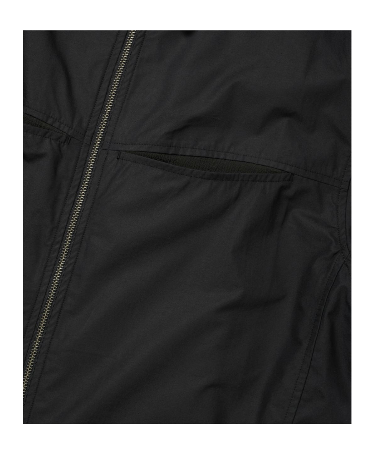 이티씨이(ETCE) PANEL HALF ZIP SHIRT (BLACK)