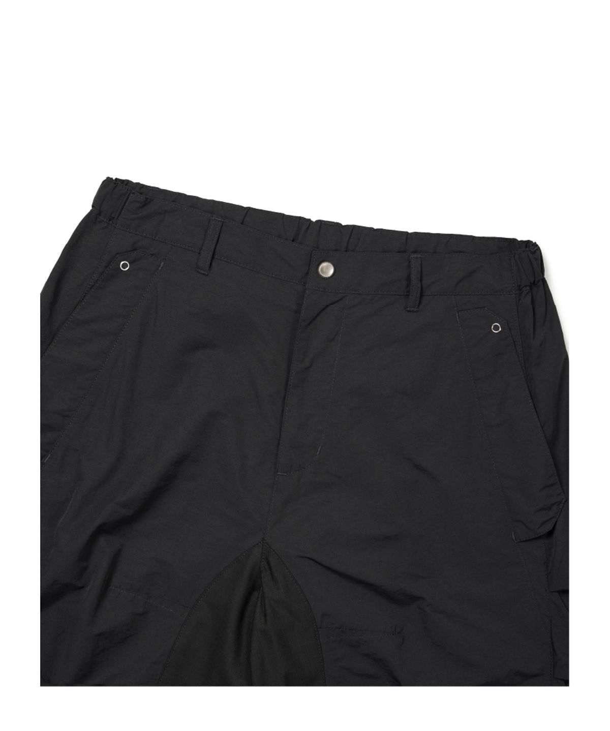 이티씨이(ETCE) REVERSE TUCK LAYERED SHORTS (BLACK)