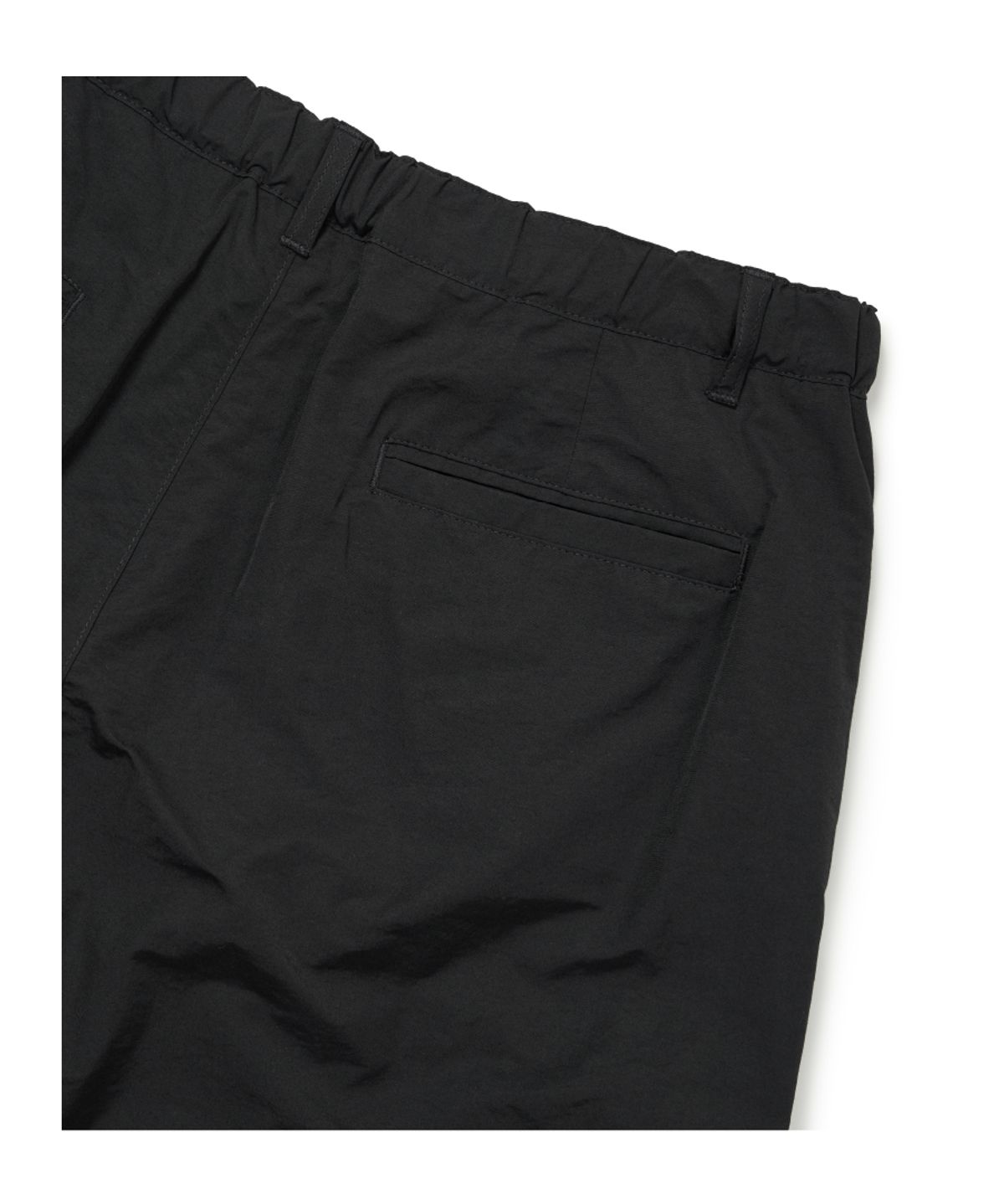 이티씨이(ETCE) REVERSE TUCK LAYERED SHORTS (BLACK)