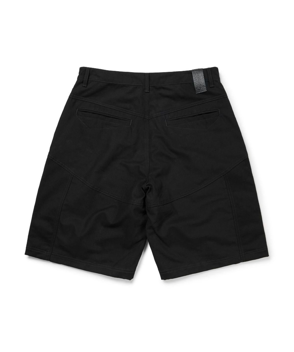 이티씨이(ETCE) DOUBLE KNEE ZIPPER SHORTS (BLACK)
