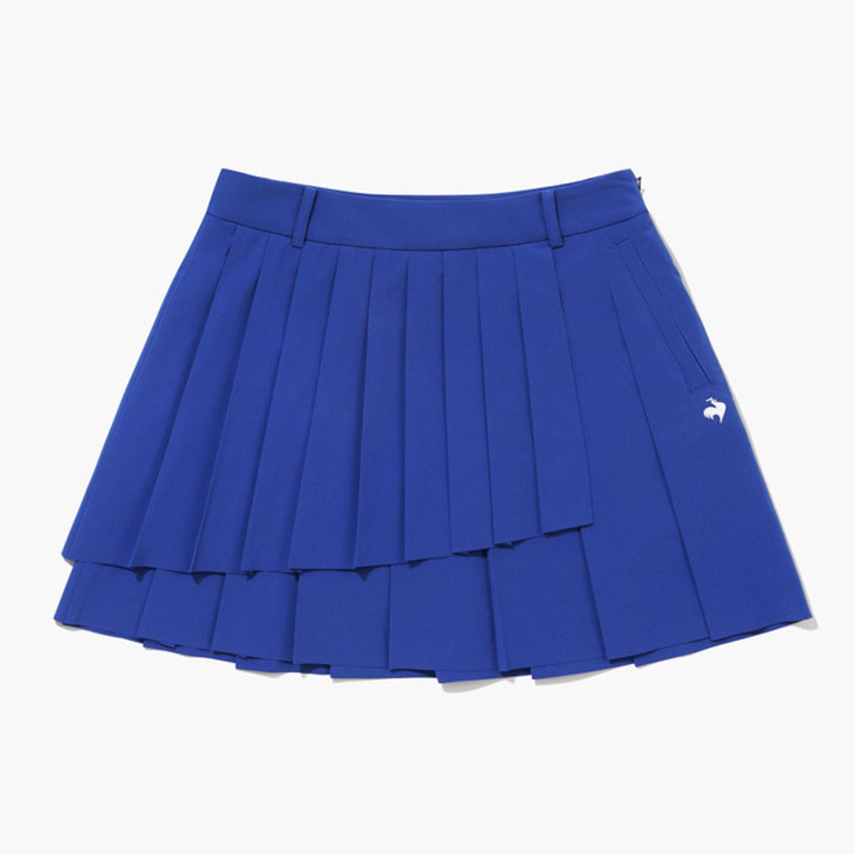 르꼬끄 골프(LECOQ GOLF) 여성 언발란스 잔플리츠 스커트 (GQ222LSK41)