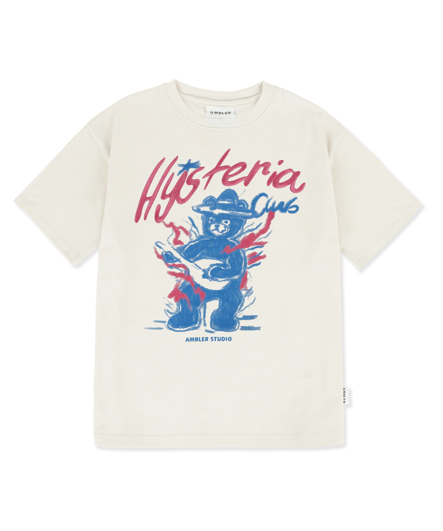 【AMBLER】 Hysteria bear embroidered short-sleeved T-shirt MUSINSA | AMBLER Hysteria bear embroidered short sleeve t