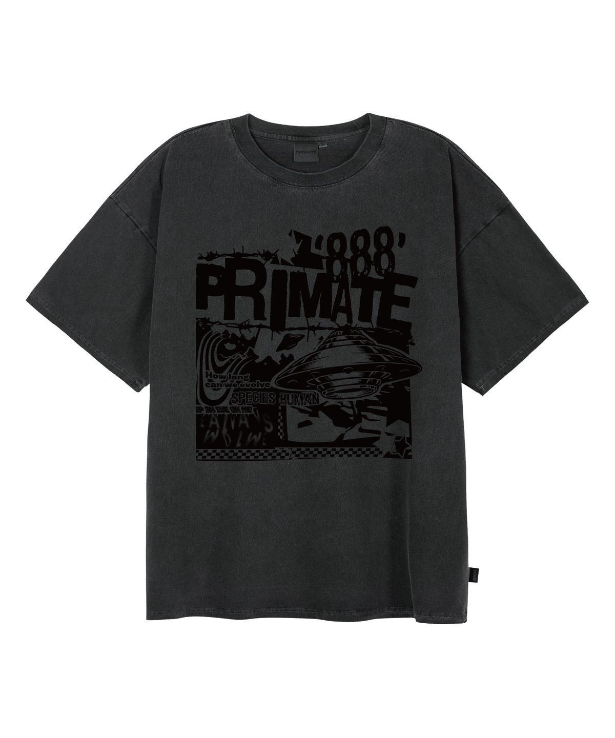 프라임에이트(PRIMATE) SPACE 오버핏 피그먼트 반팔티셔츠 4 COLOR