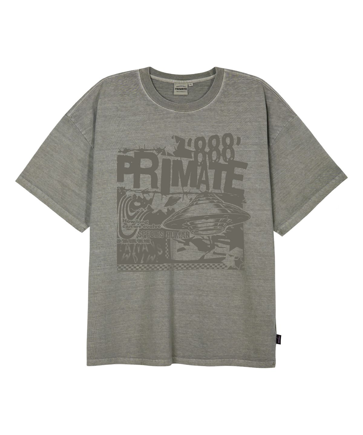 프라임에이트(PRIMATE) SPACE 오버핏 피그먼트 반팔티셔츠 4 COLOR