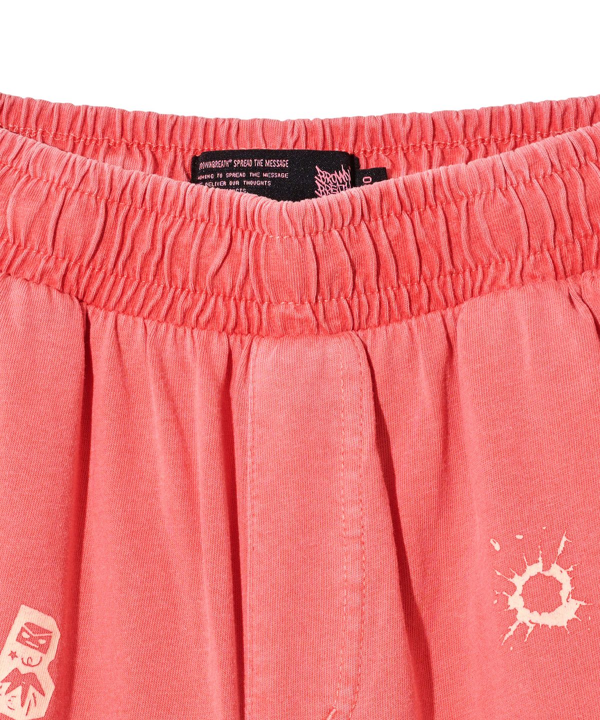 브라운브레스 키즈(BROWNBREATH KIDS) KIDS PIGMENT WASHING SHORTS - PINK