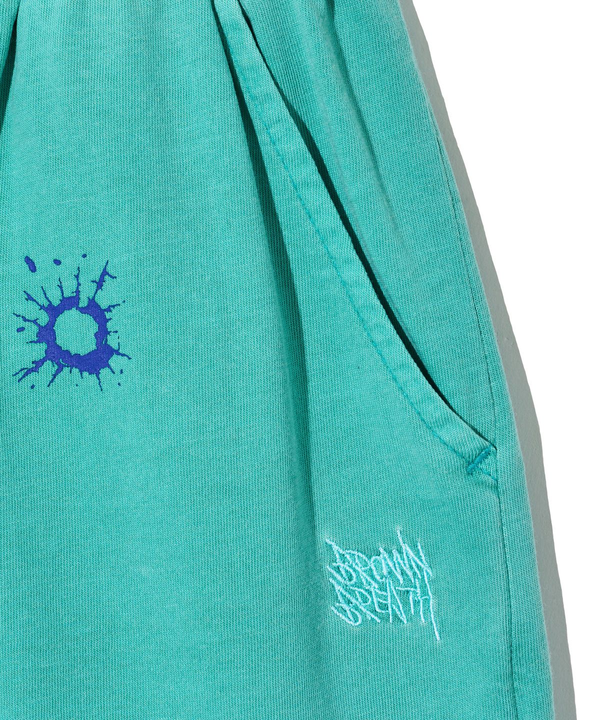 브라운브레스 키즈(BROWNBREATH KIDS) KIDS PIGMENT WASHING SHORTS - MINT
