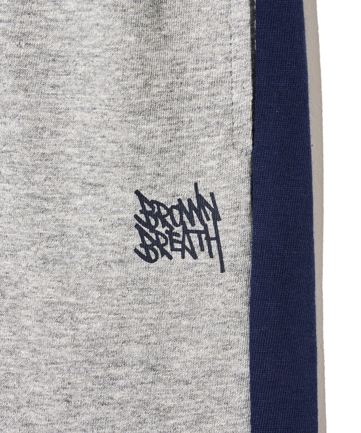 브라운브레스 키즈(BROWNBREATH KIDS) KIDS TAG 2TONE SHORTS - MELANGE GREY