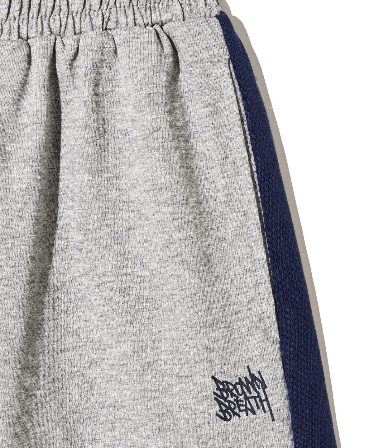 브라운브레스 키즈(BROWNBREATH KIDS) KIDS TAG 2TONE SHORTS - MELANGE GREY
