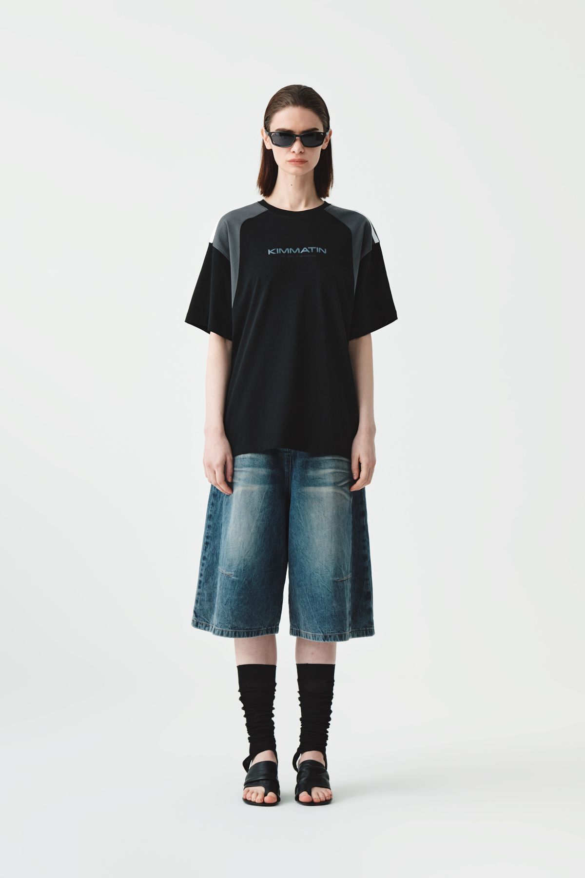 MUSINSA公式 | MATIN KIM [KIMMATIN] SPORTY BLOCK OVERSIZE TOP