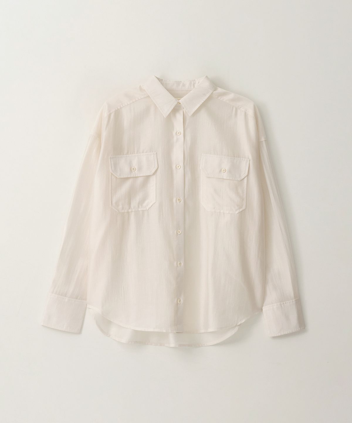 앳모어(ATMORE) 글리밍 루즈 포켓 셔츠 (shell ivory)