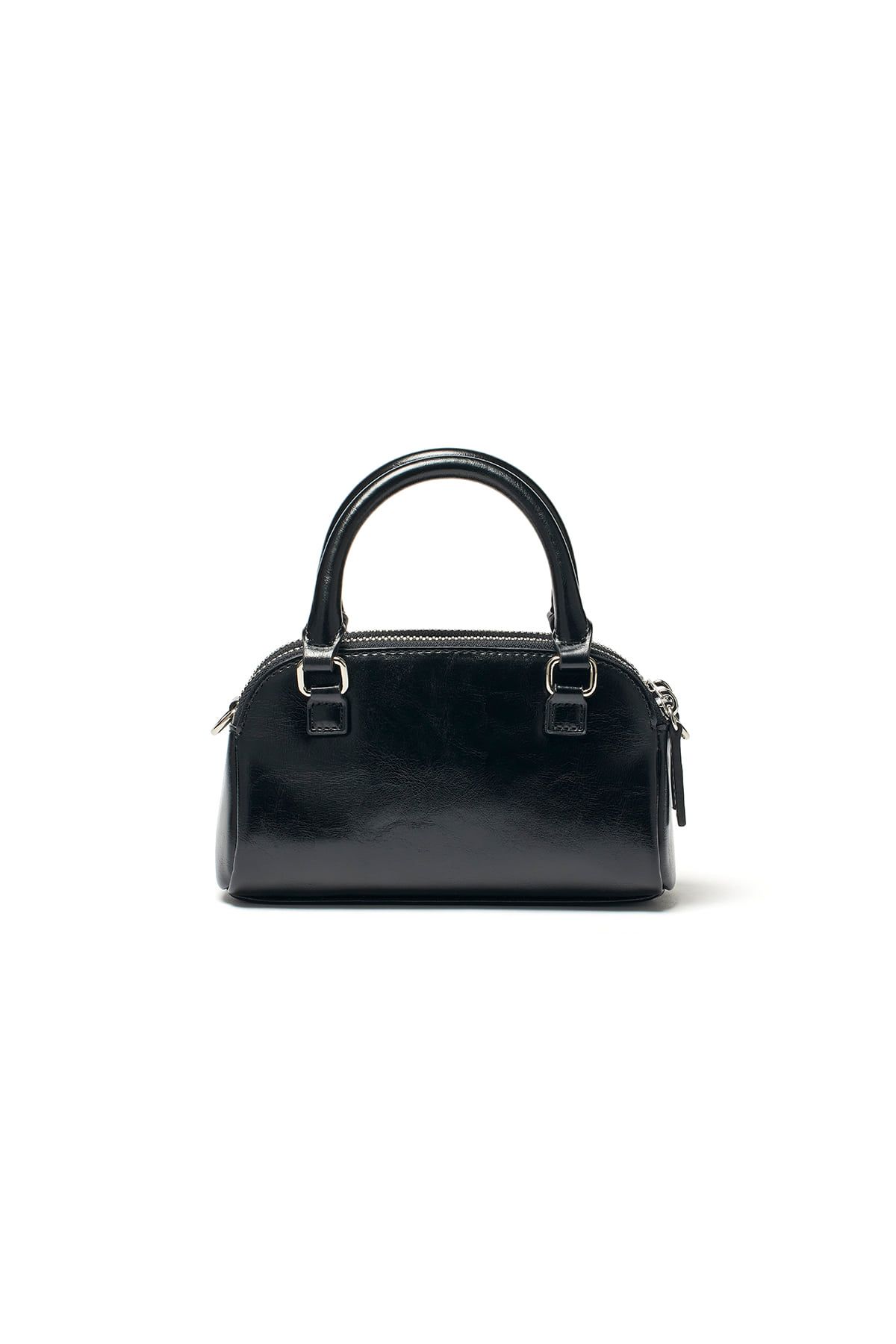 MUSINSA公式 | MATIN KIM DOUBLE ZIPPER MINI CROSS BAG IN BLACK