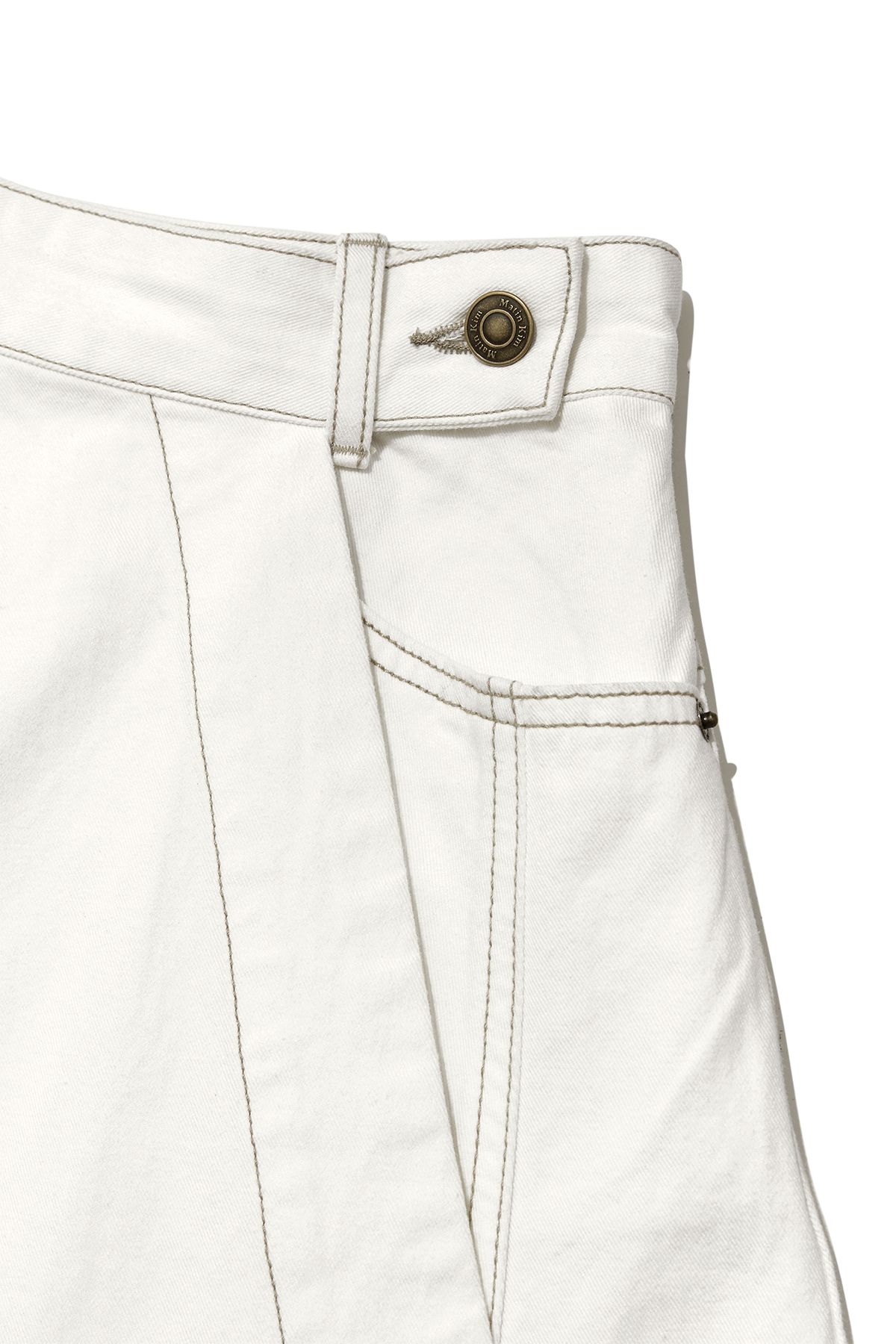 MUSINSA公式 | MATIN KIM [追加20％OFF] DENIM MIXED FLARE