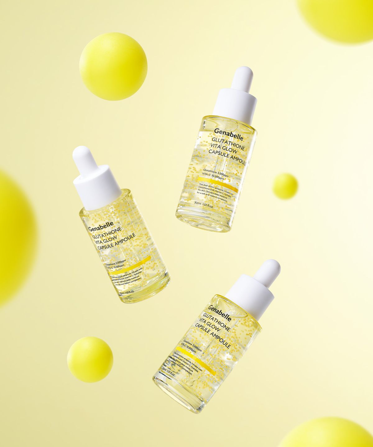 제나벨(GENABELLE) 글루타치온 비타민 글로우 캡슐 미백 흔적 앰플 30ml