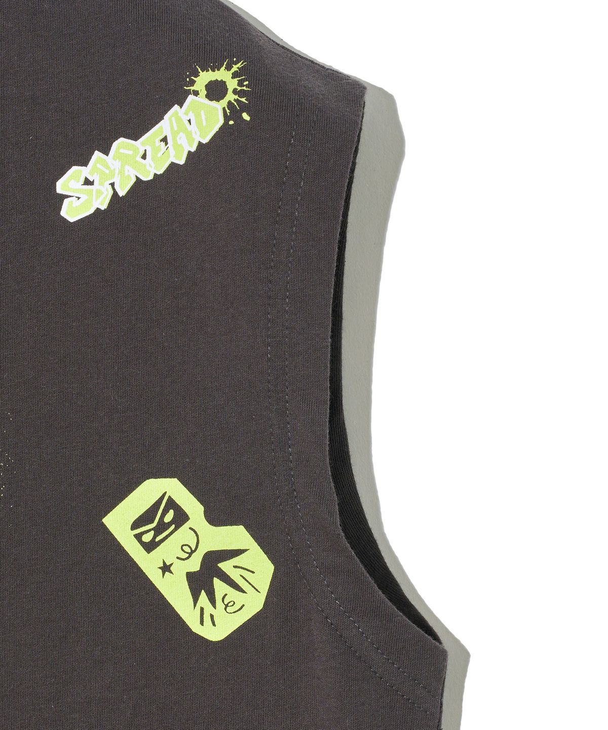 브라운브레스 키즈(BROWNBREATH KIDS) KIDS WASHING SLEEVELESS - CHARCOAL