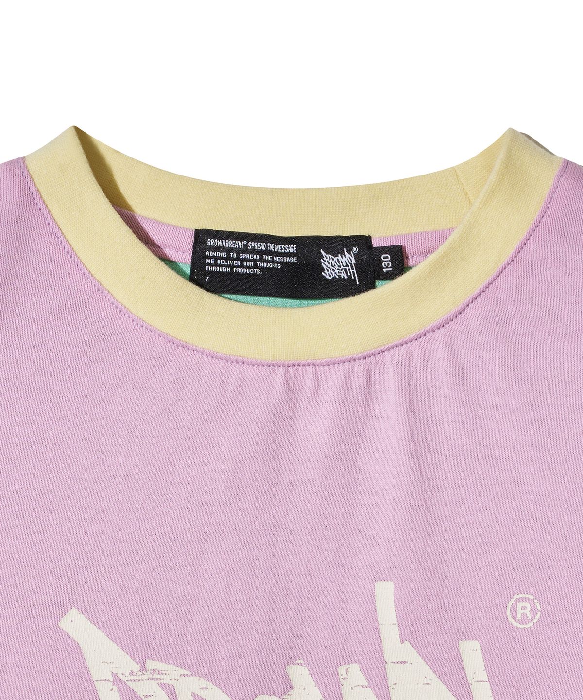 브라운브레스 키즈(BROWNBREATH KIDS) KIDS BE FREE TAG TEE - LAVENDER