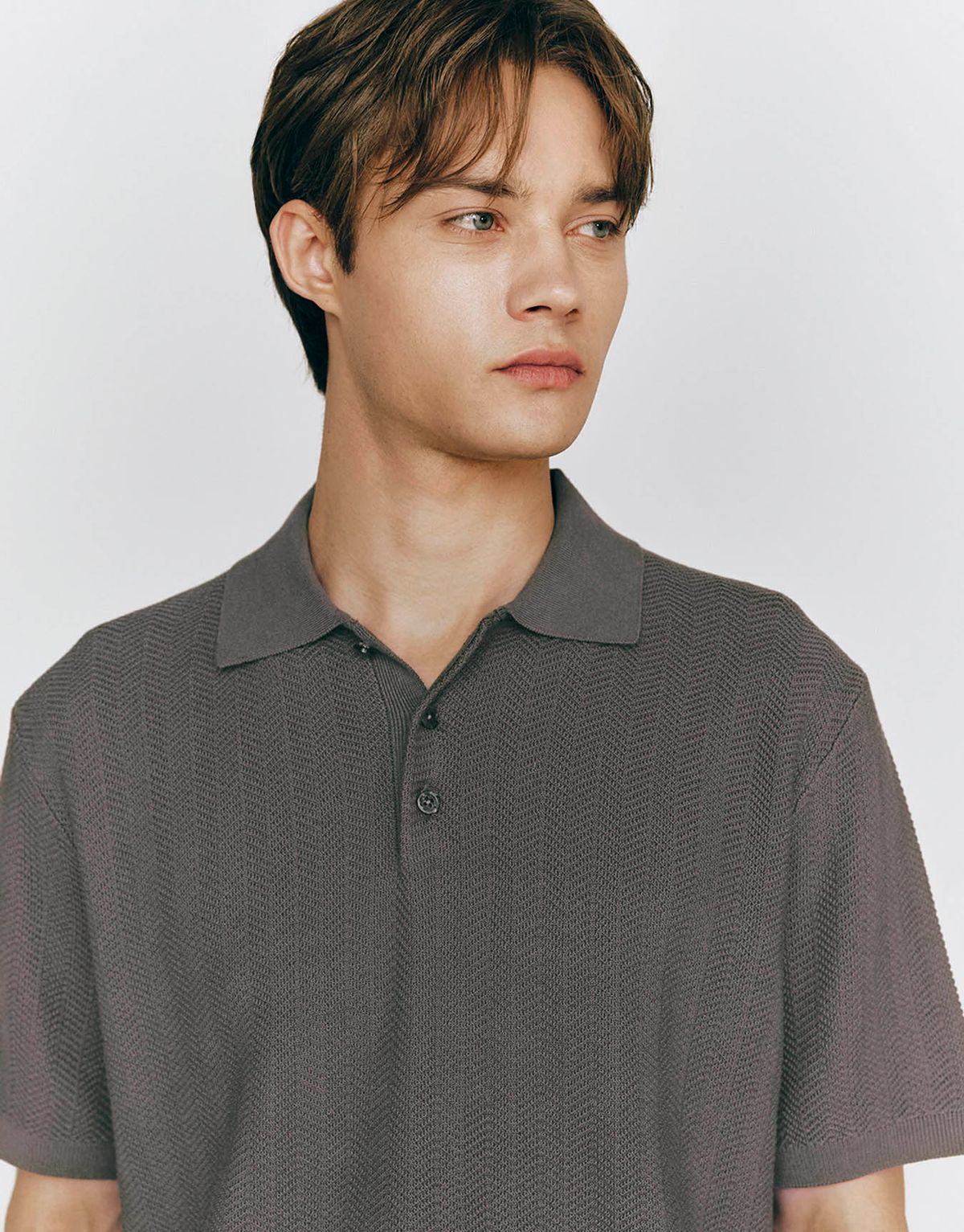 컨셉원(CONCEPTS1ONE) 헤링본 반팔 폴로 니트 스웨터 10055526/055526 [4color]