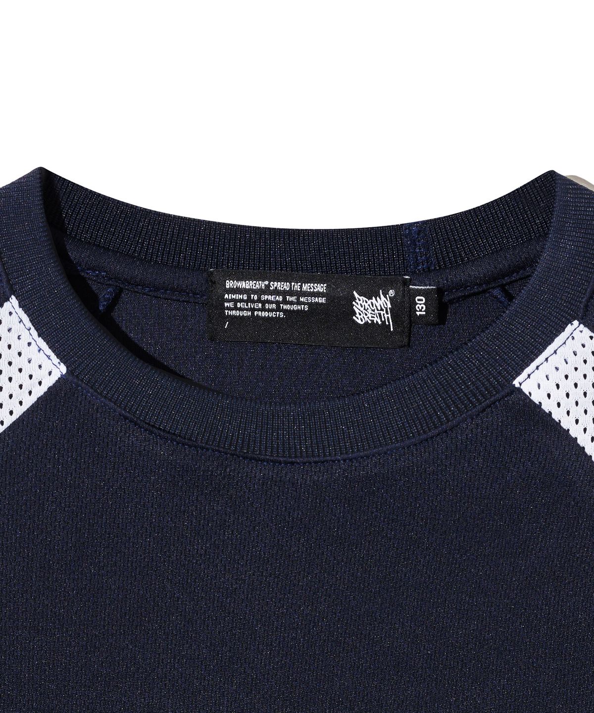 브라운브레스 키즈(BROWNBREATH KIDS) KIDS DONT CARE TAG TEE - NAVY