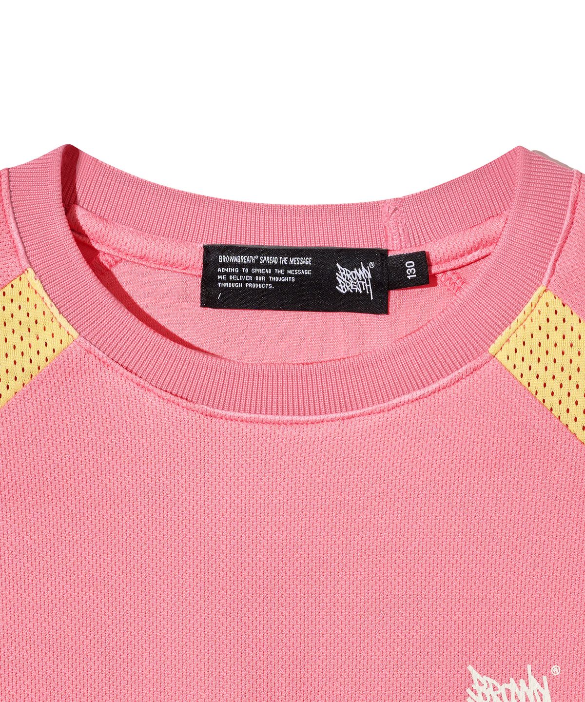 브라운브레스 키즈(BROWNBREATH KIDS) KIDS DONT CARE TAG TEE - PINK