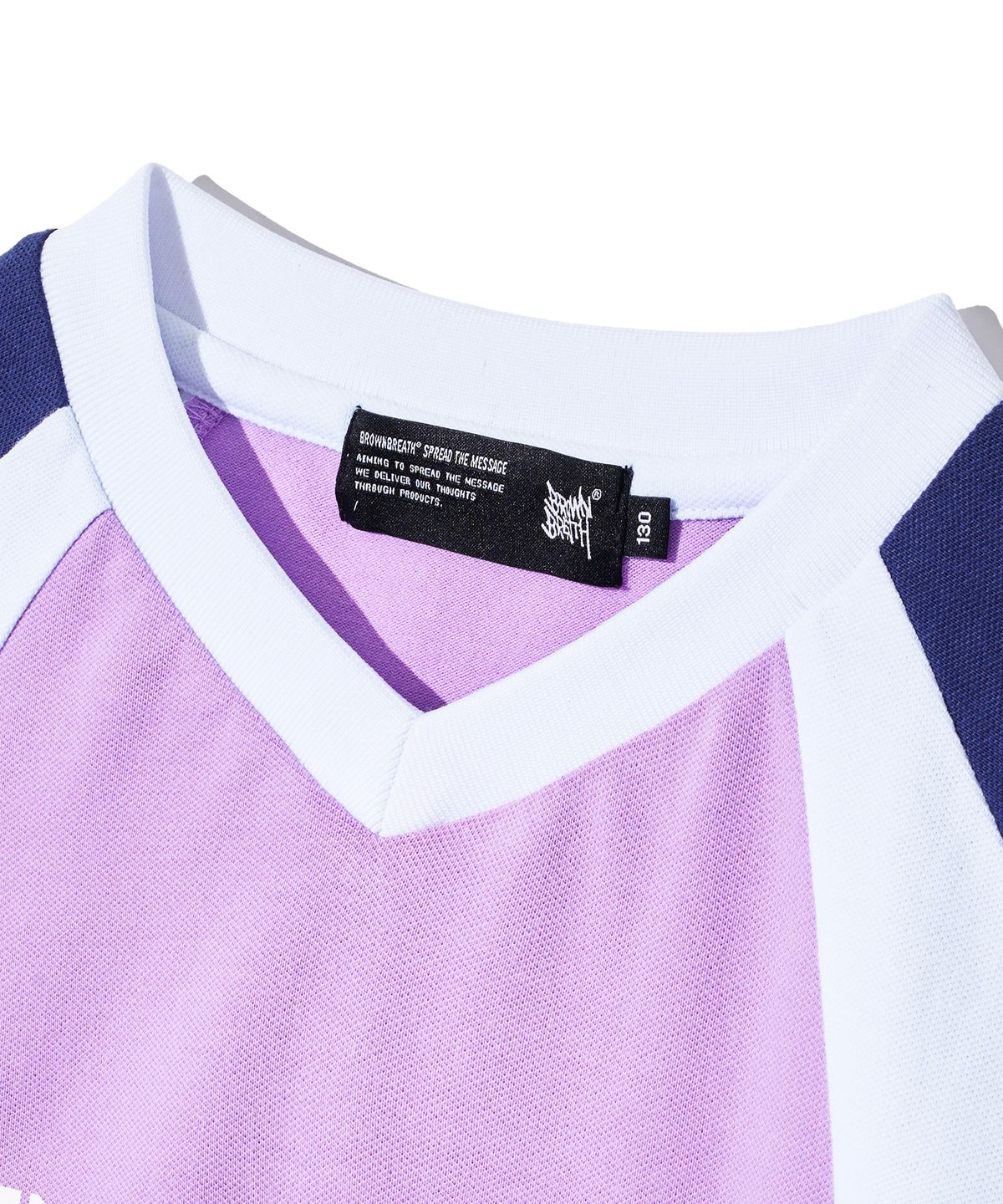 브라운브레스 키즈(BROWNBREATH KIDS) KIDS BB BLOCK TEE - PURPLE