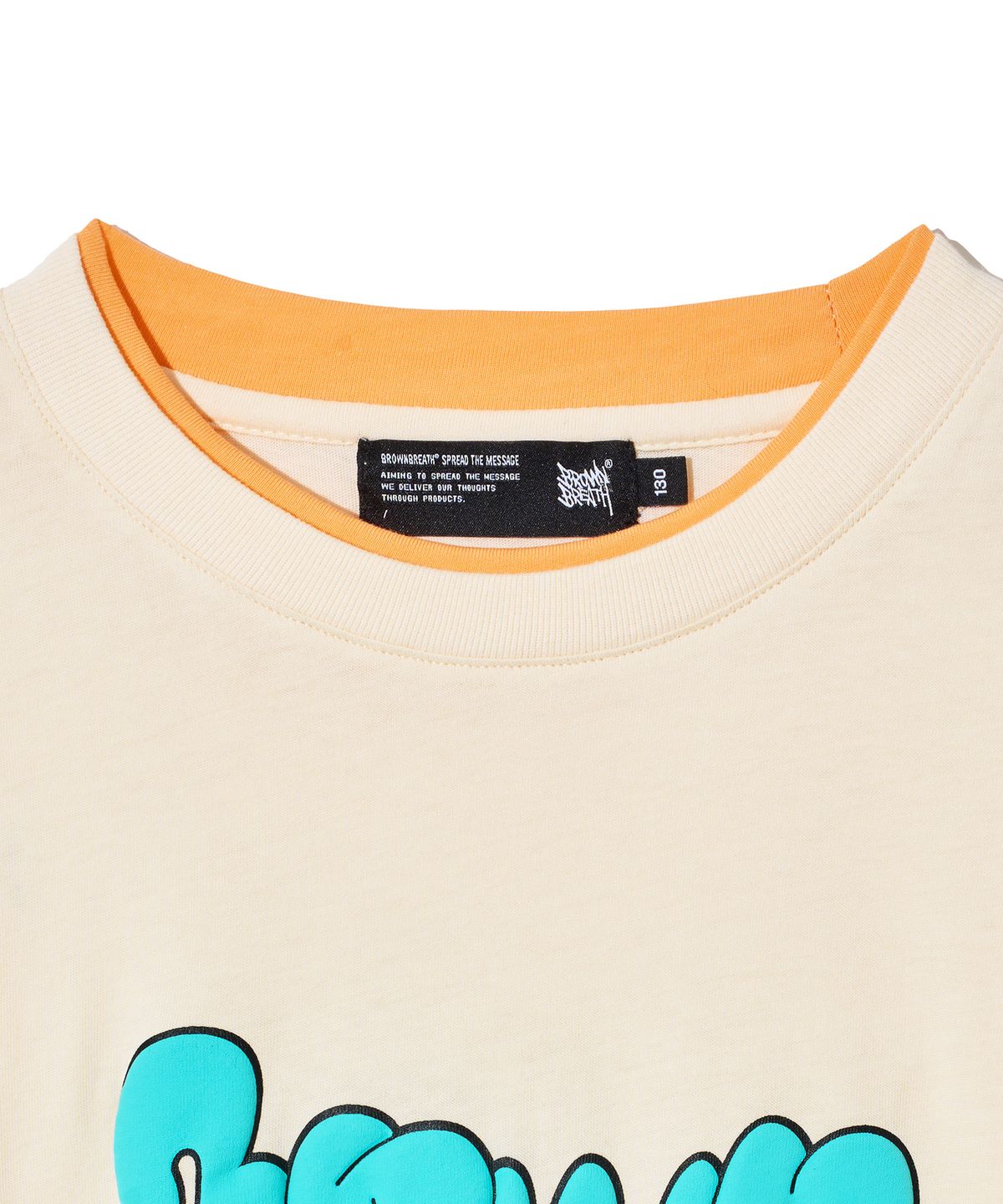 브라운브레스 키즈(BROWNBREATH KIDS) KIDS LAYERED TEE - CREAM