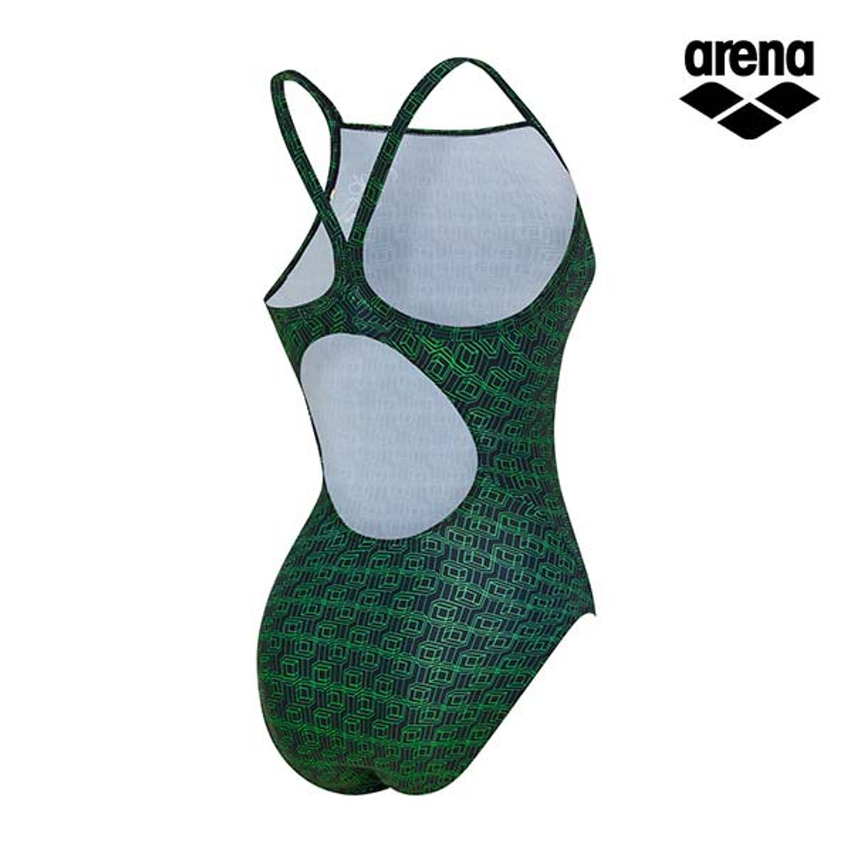 아레나(ARENA) 큐브 선수 원피스 드롭백 A5BL1CO01GRN